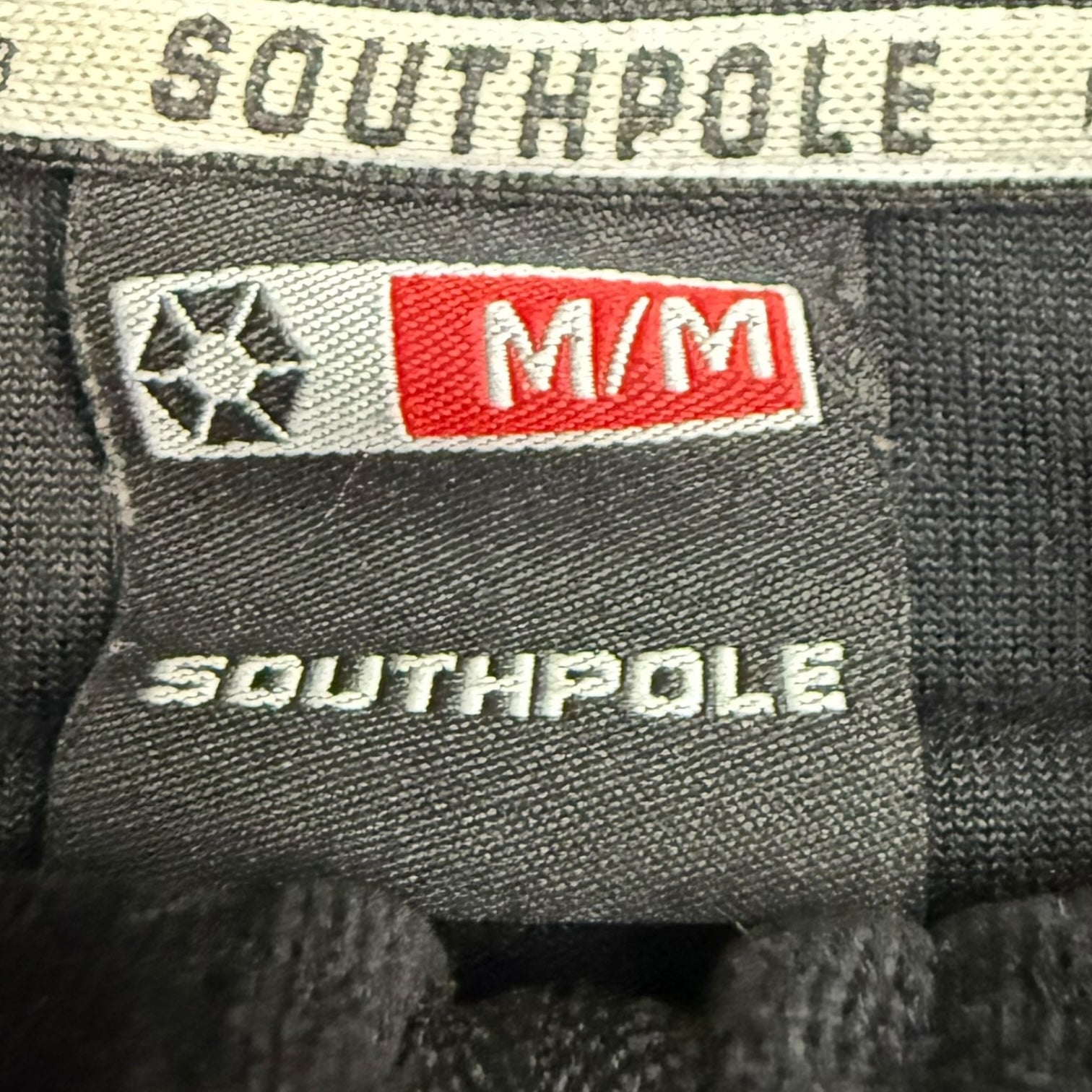 Vintage Y2K SouthPole Velour Track Jacket Black