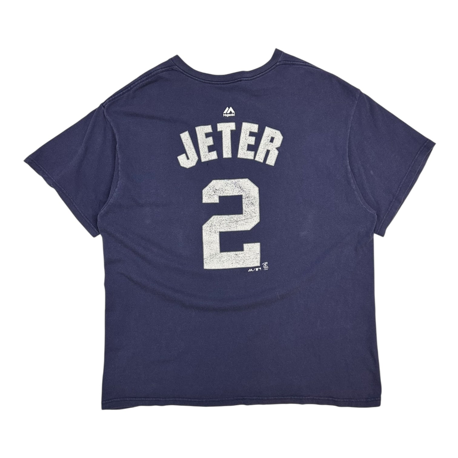 Vintage Majestic Derek Jeter T-Shirt Navy