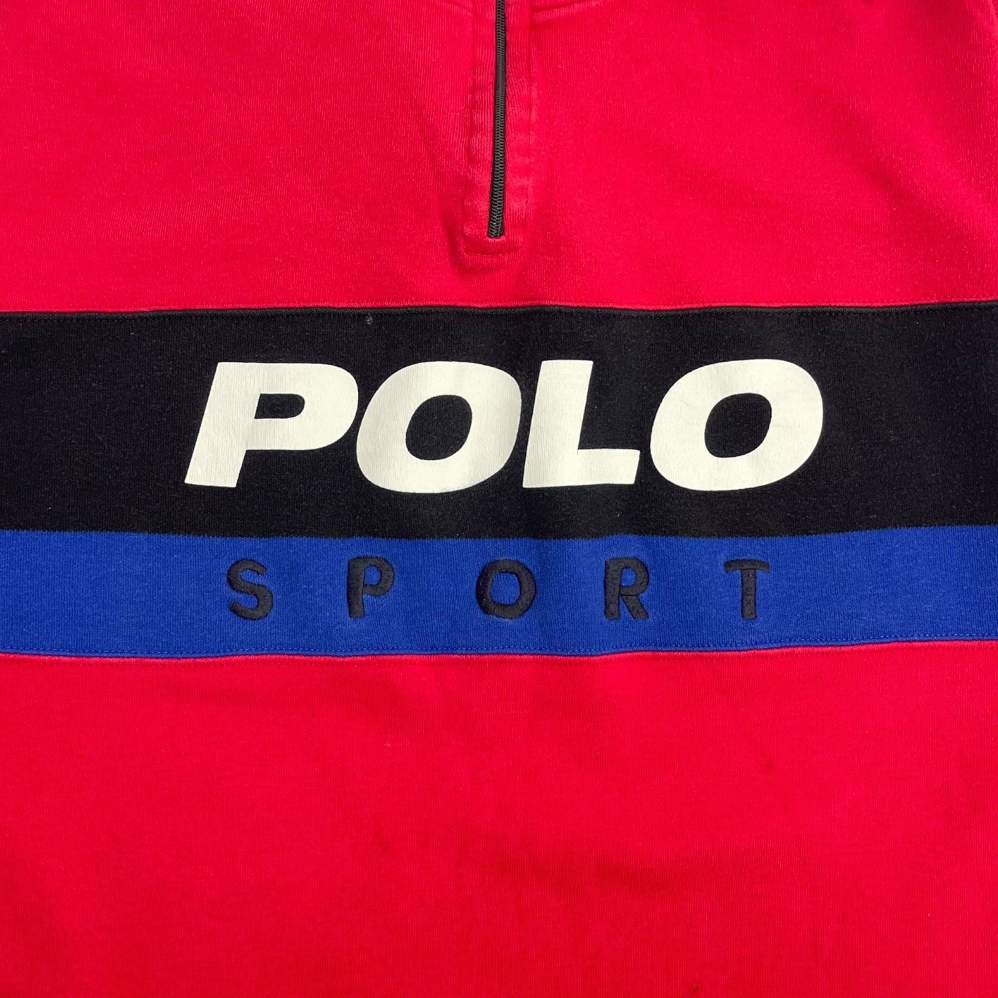 Vintage Polo Sport Quarterzip Sweater