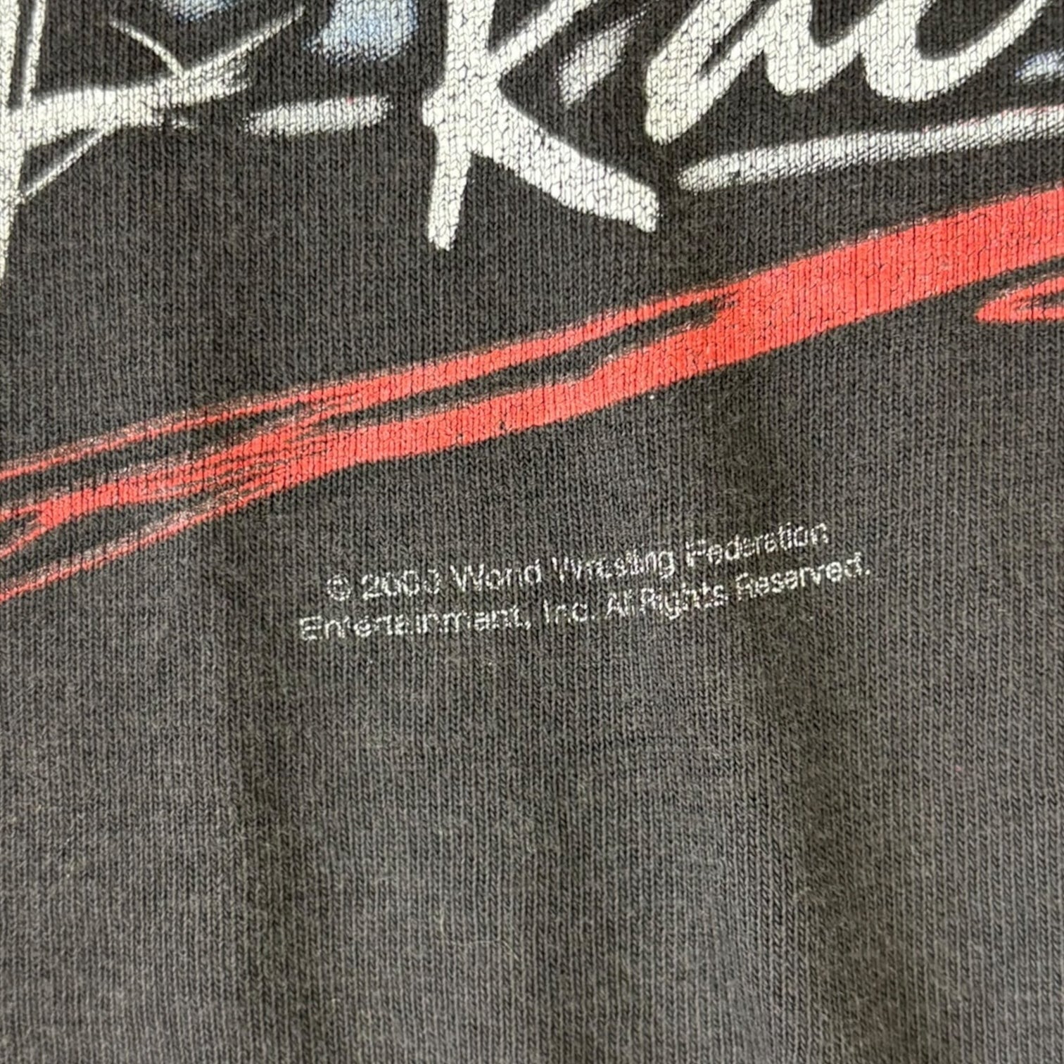 Vintage 2000 WWF Racing “The Rock” T-Shirt Black