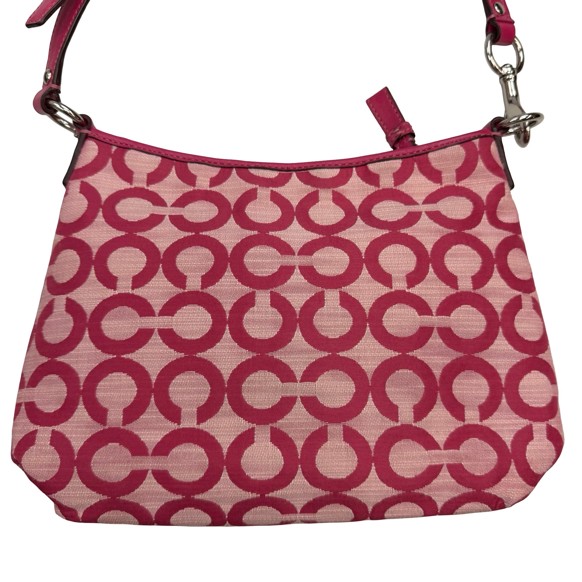 (W) Coach Madison Signature Op Art Small Crossbody Slingbag Pink