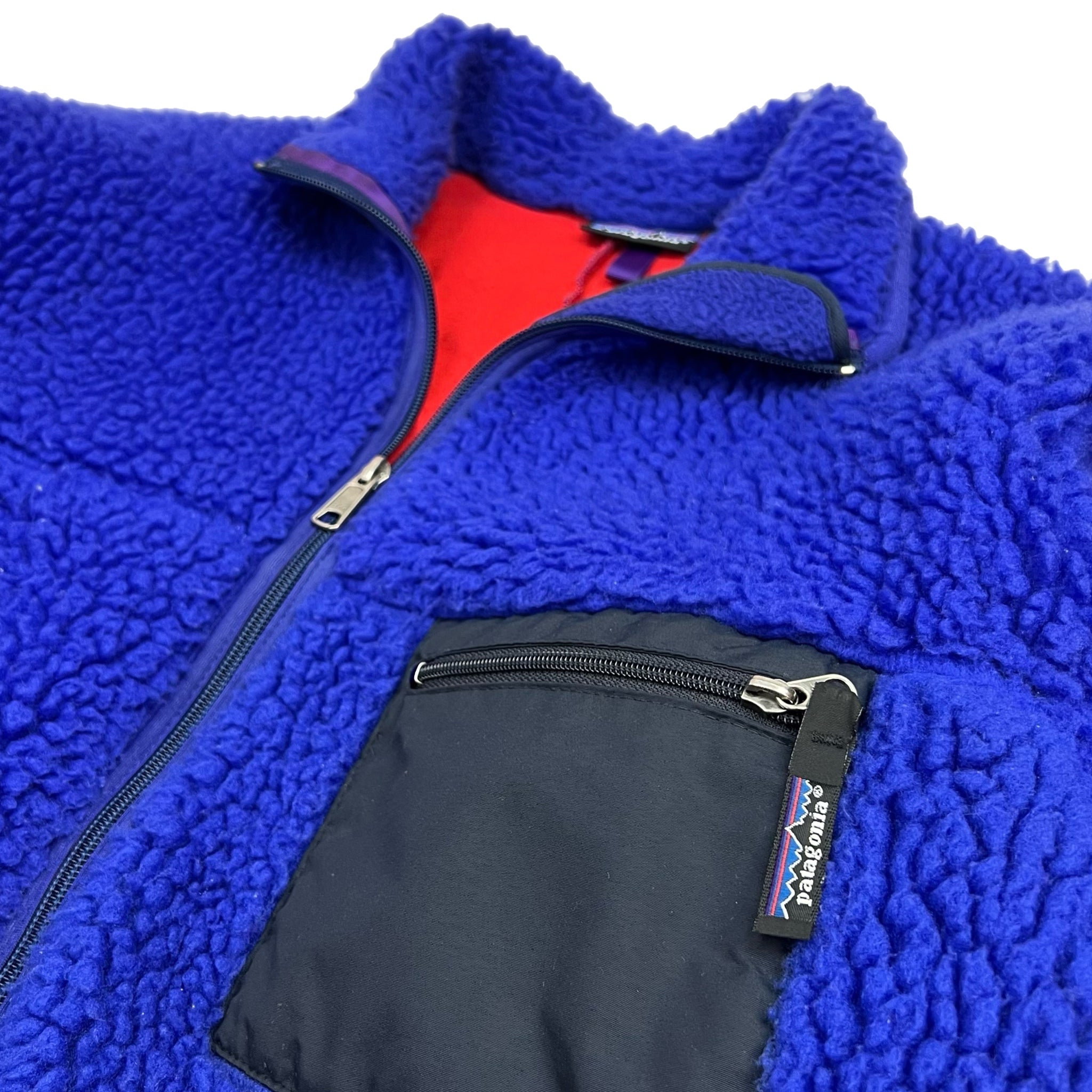 Vintage 1989 Patagonia Retro Deep Pile Fleece Cobalt