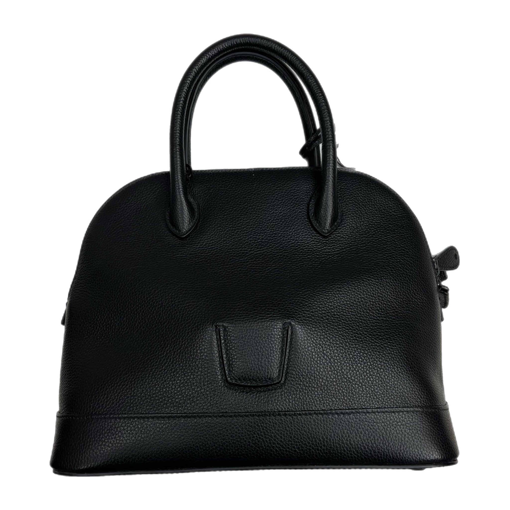 Balenciaga Calf Skin LED Logo Projector Bag Black