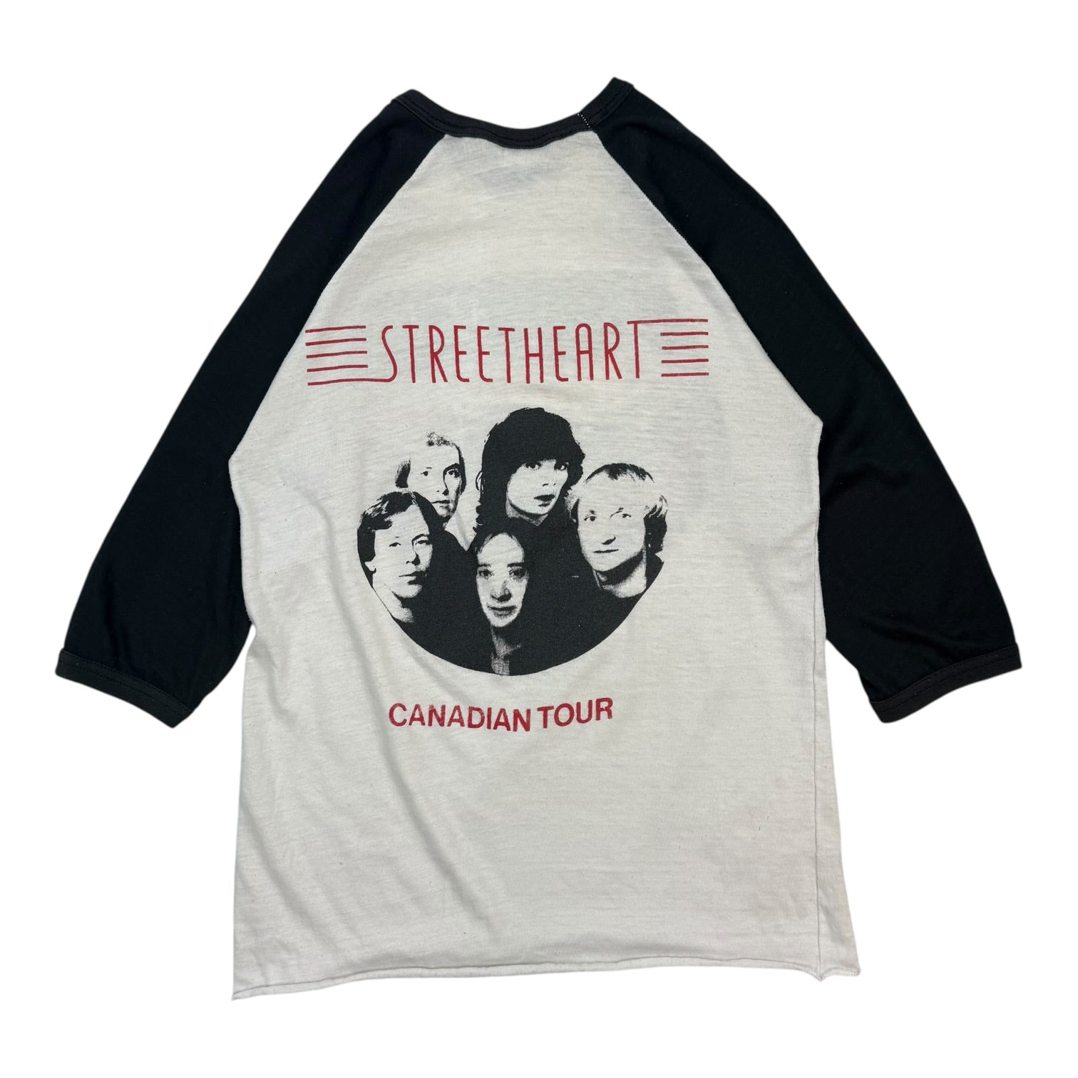 1980s StreetHeart Canadian Tour Raglan Tee White