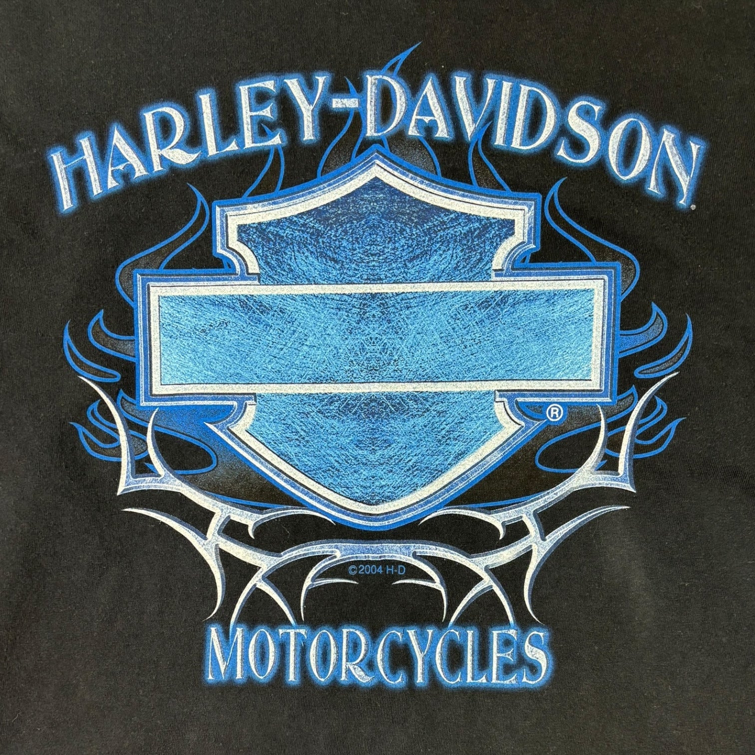 Vintage 2004 Harley Davidson of Burlington WA Long Sleeve T-Shirt Black