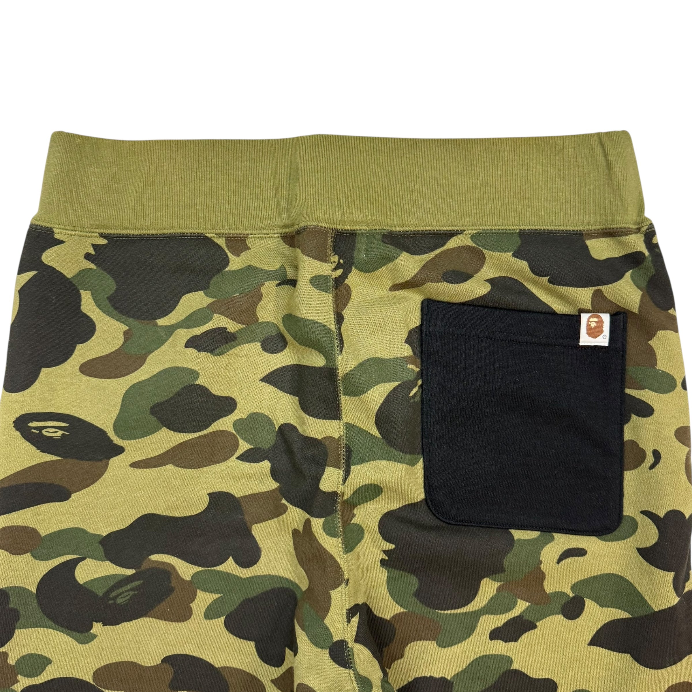 BAPE 1st Shark Camo Sweatpants Green