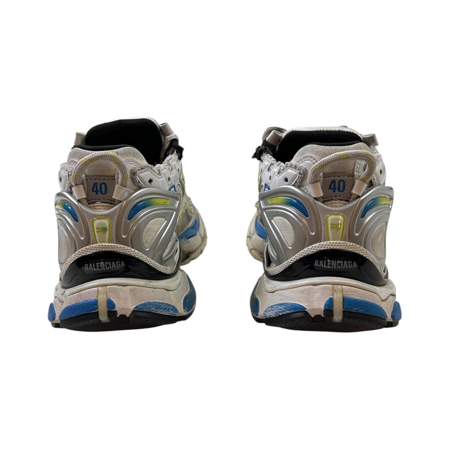 Balenciaga Runner Sneaker White/Blue/Yellow