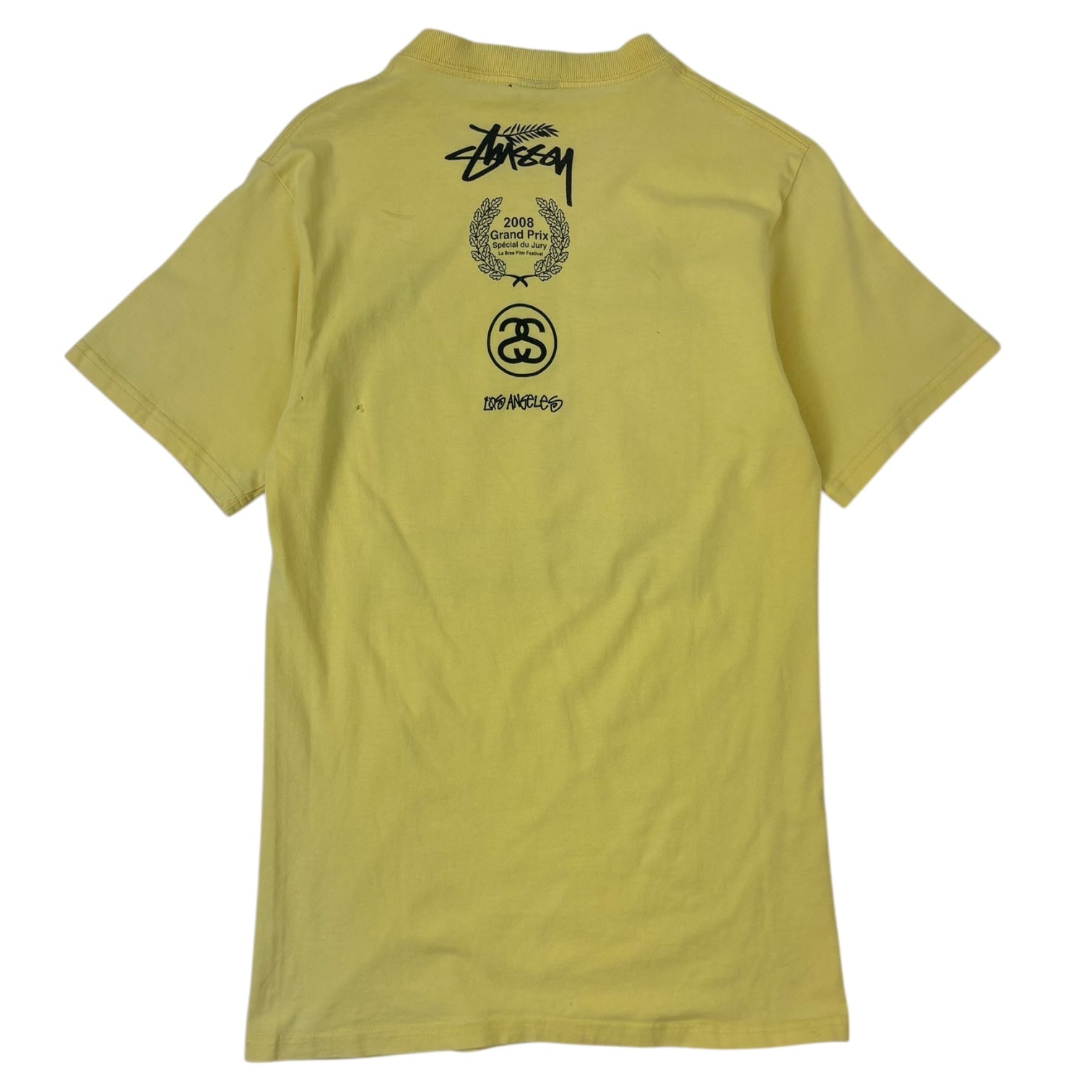 Stussy 2008 Grand Prix La Bree Film Festival T-Shirt Yellow