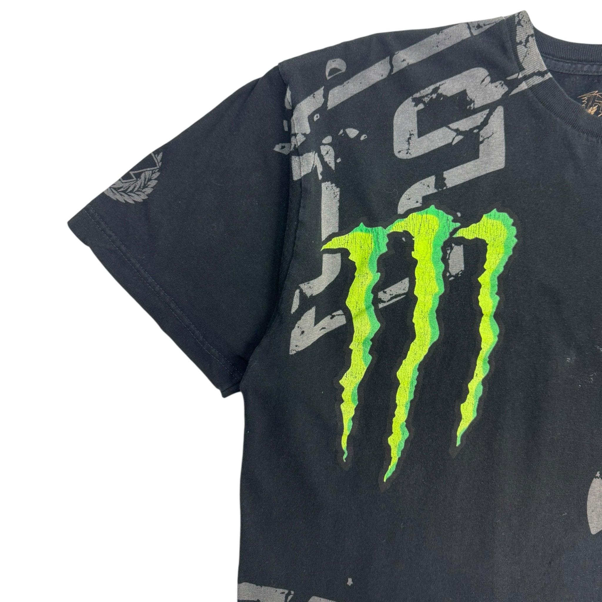 Y2K Fox Racing x Monster Energy Wrap Around T-Shirt