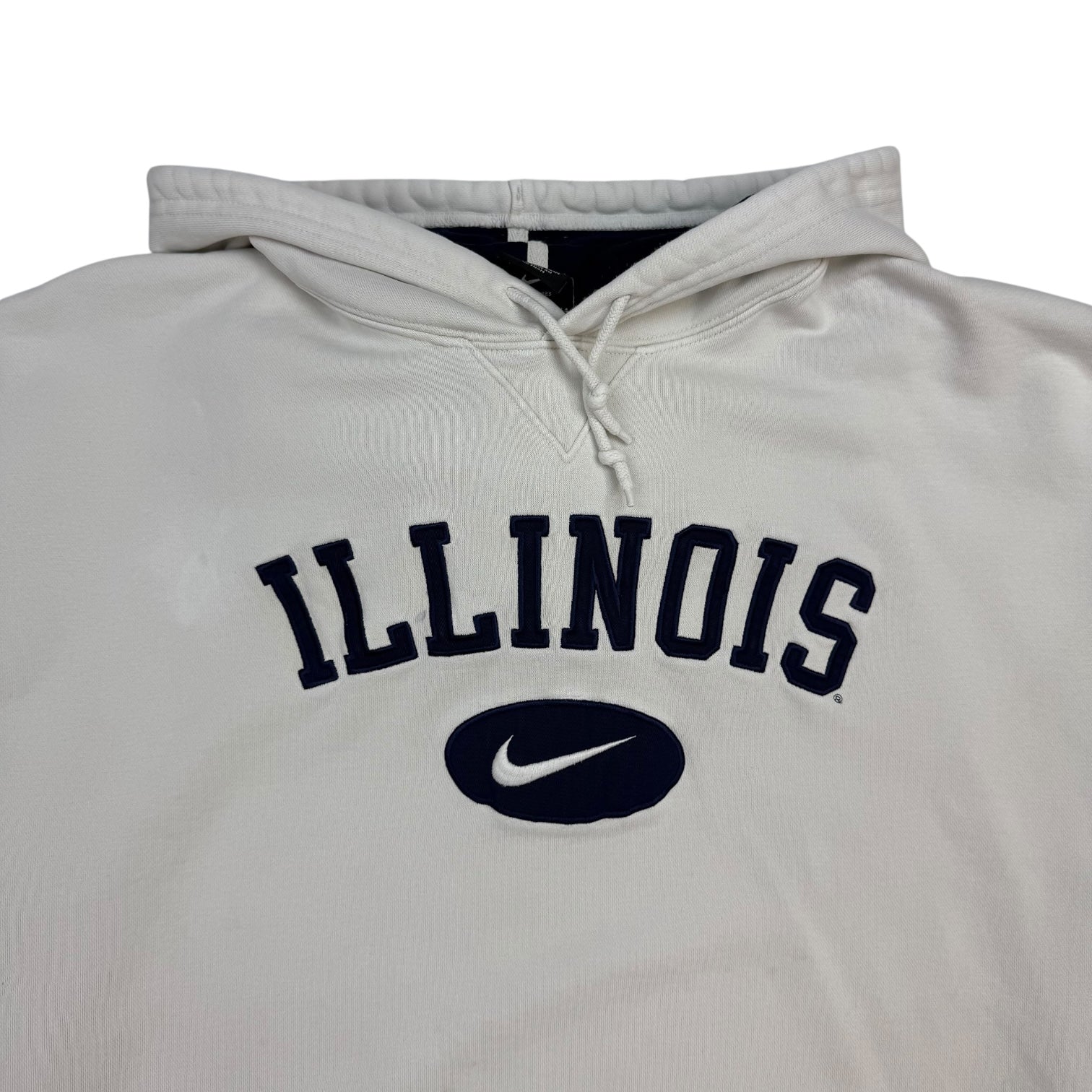 Vintage Nike Team Illinois Hoodie Cream