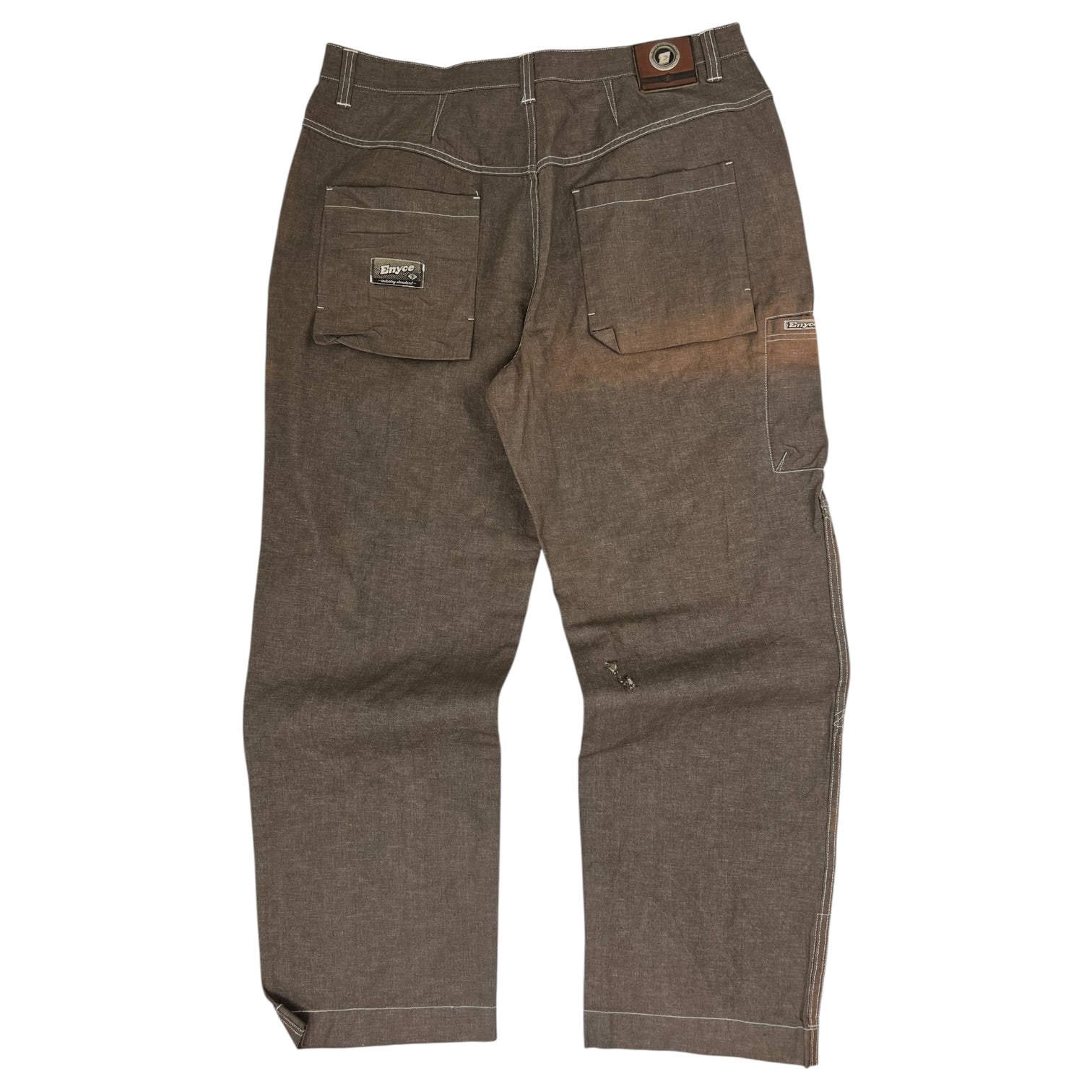 Vintage Y2K Enyce Contrast-Stitch Denim Brown