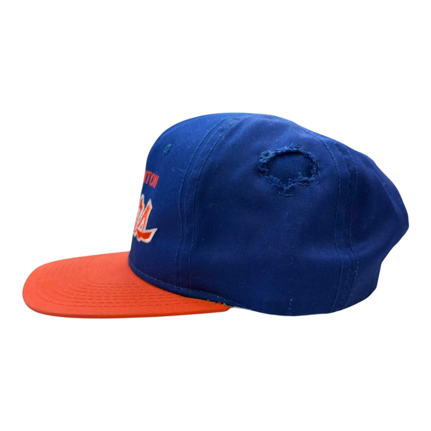 Vintage Sport Specialties Edmonton Oilers SnapBack Hat Orange/Blue