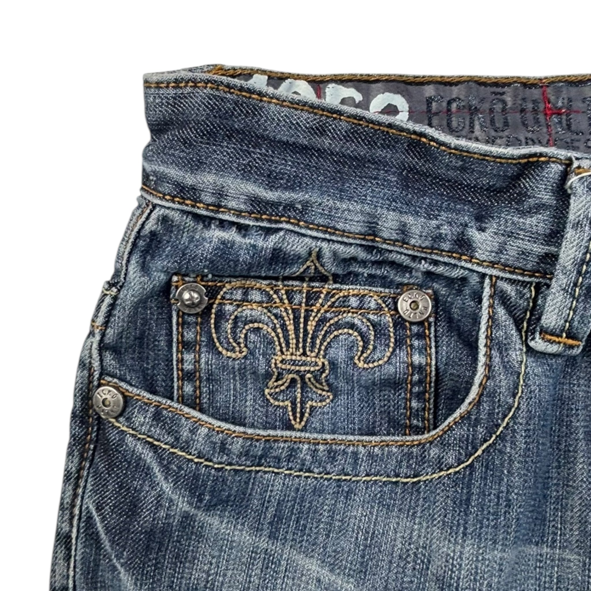 Vintage Y2K Ecko Untld Embroidered Pants Navy Blue