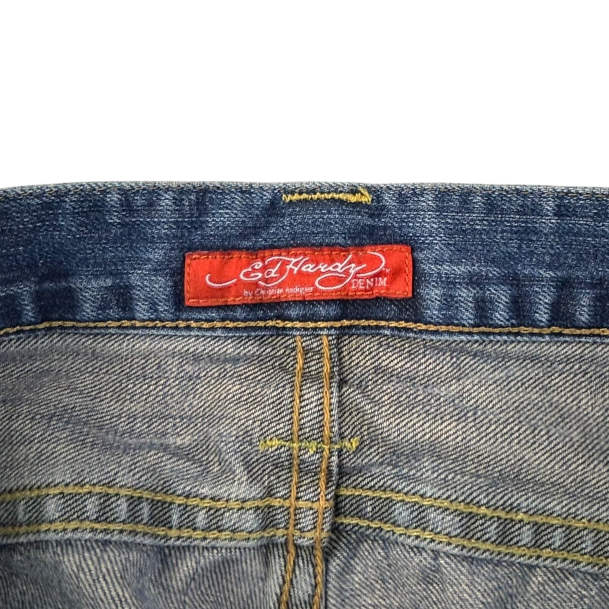 Vintage Y2K Ed Hardy Denim Medium Blue