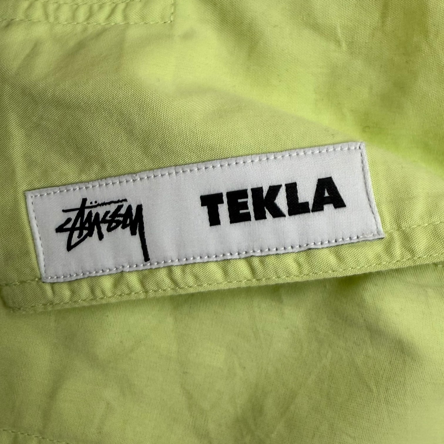 Stussy x Tekla Poplin Pyjama Shirt Green