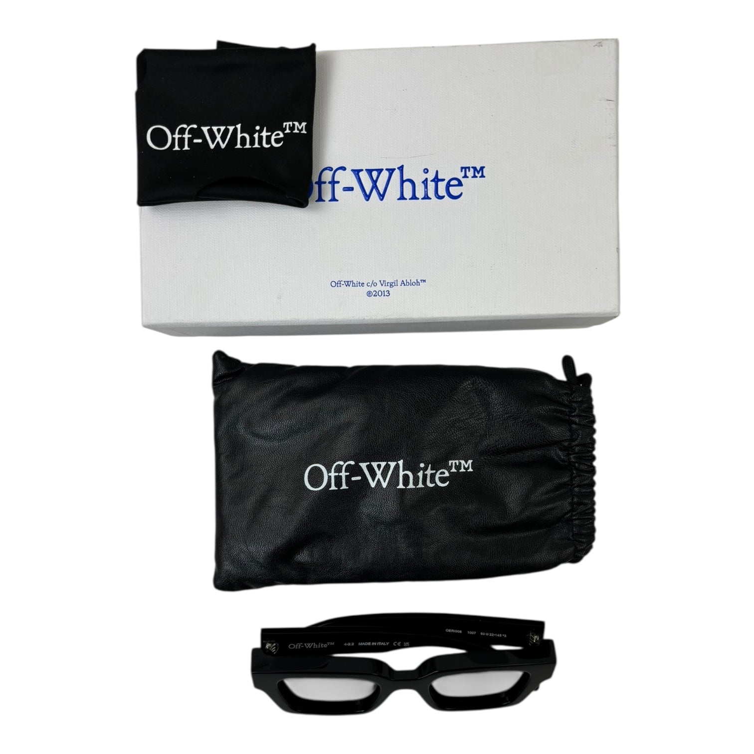 Off-White Virgil Rectangular Sunglasses Black