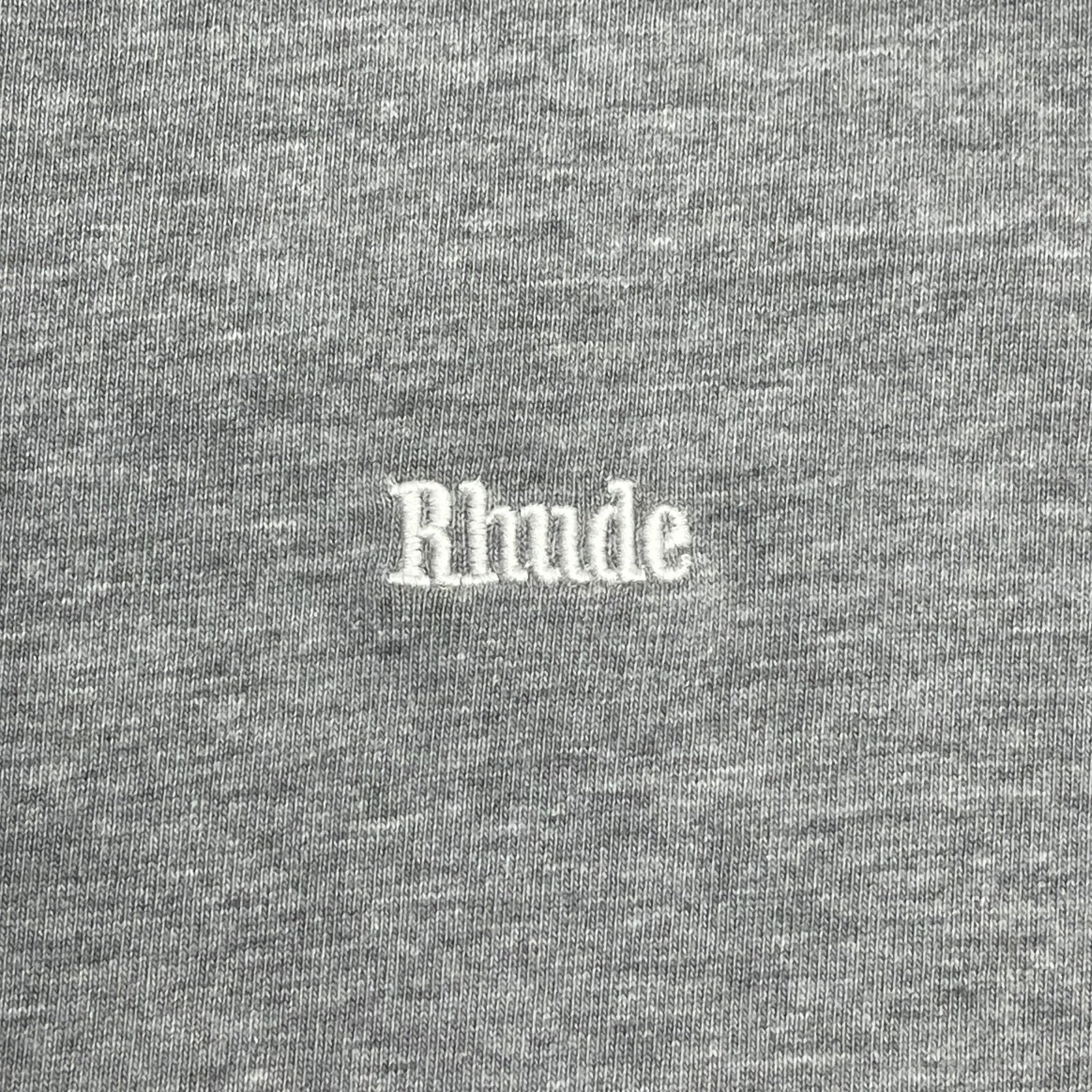 Rhude Heather Grey Classique Reverse T-Shirt