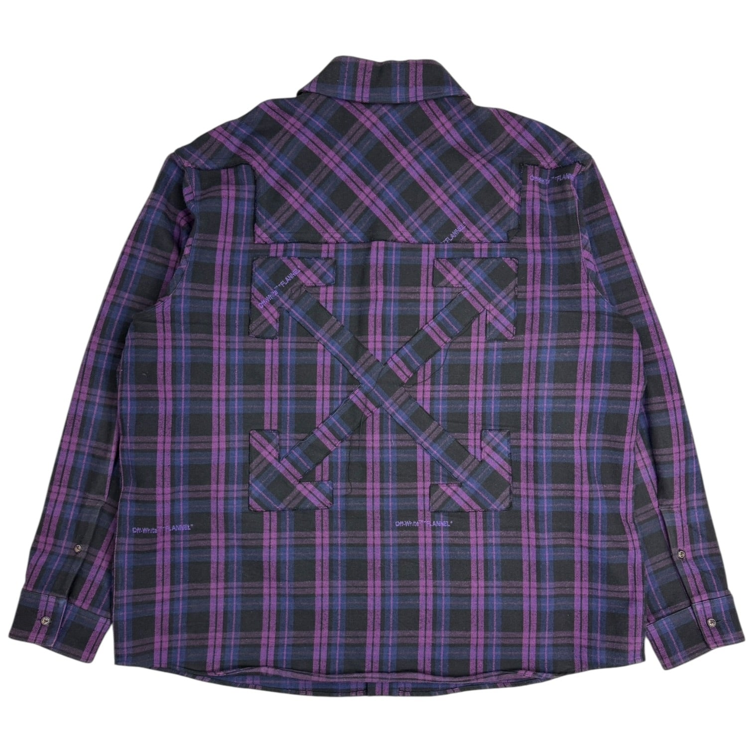 Off-White Flannel Check Shirt Purple