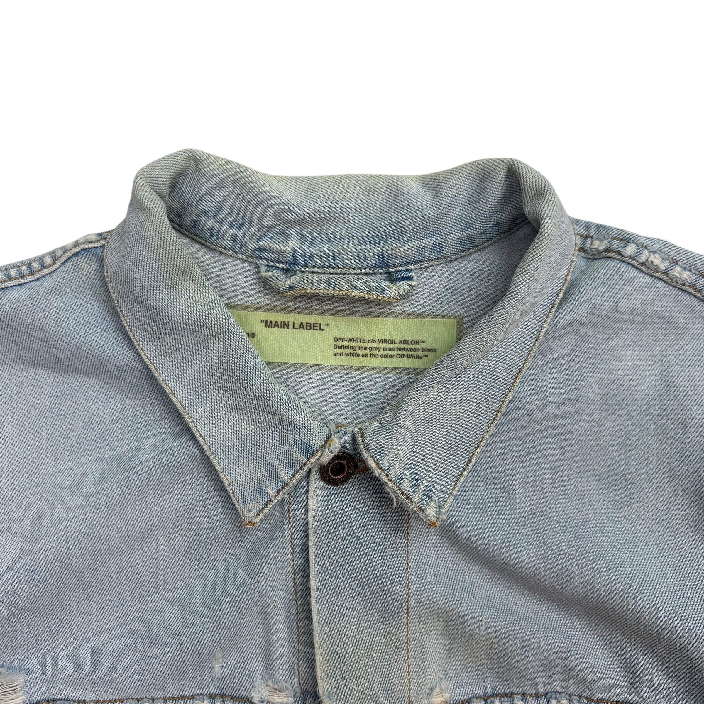 Off-White Temperature Denim Jacket Light Washed Blue