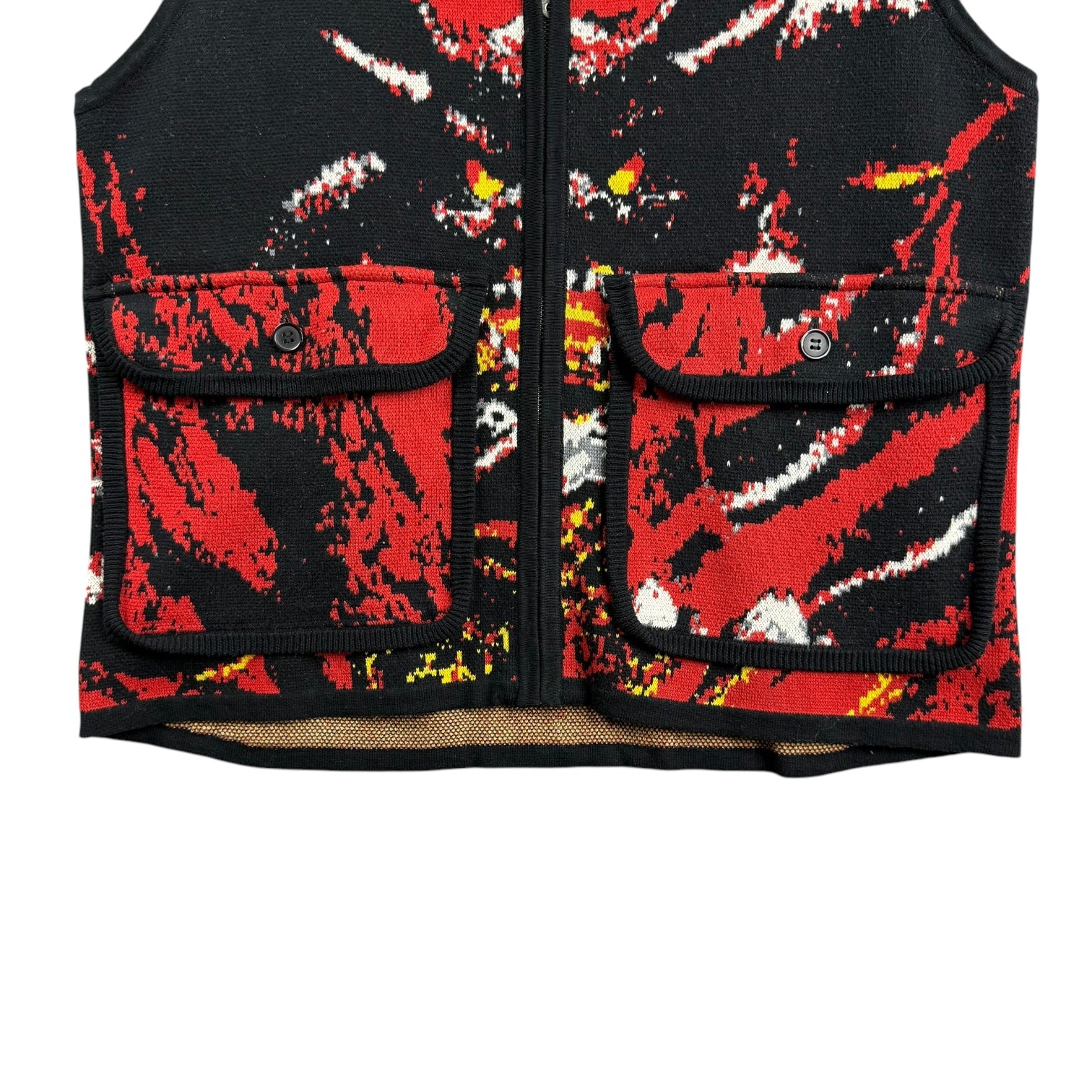 Fu***** Awesome Better Half AOP Vest Black/Red