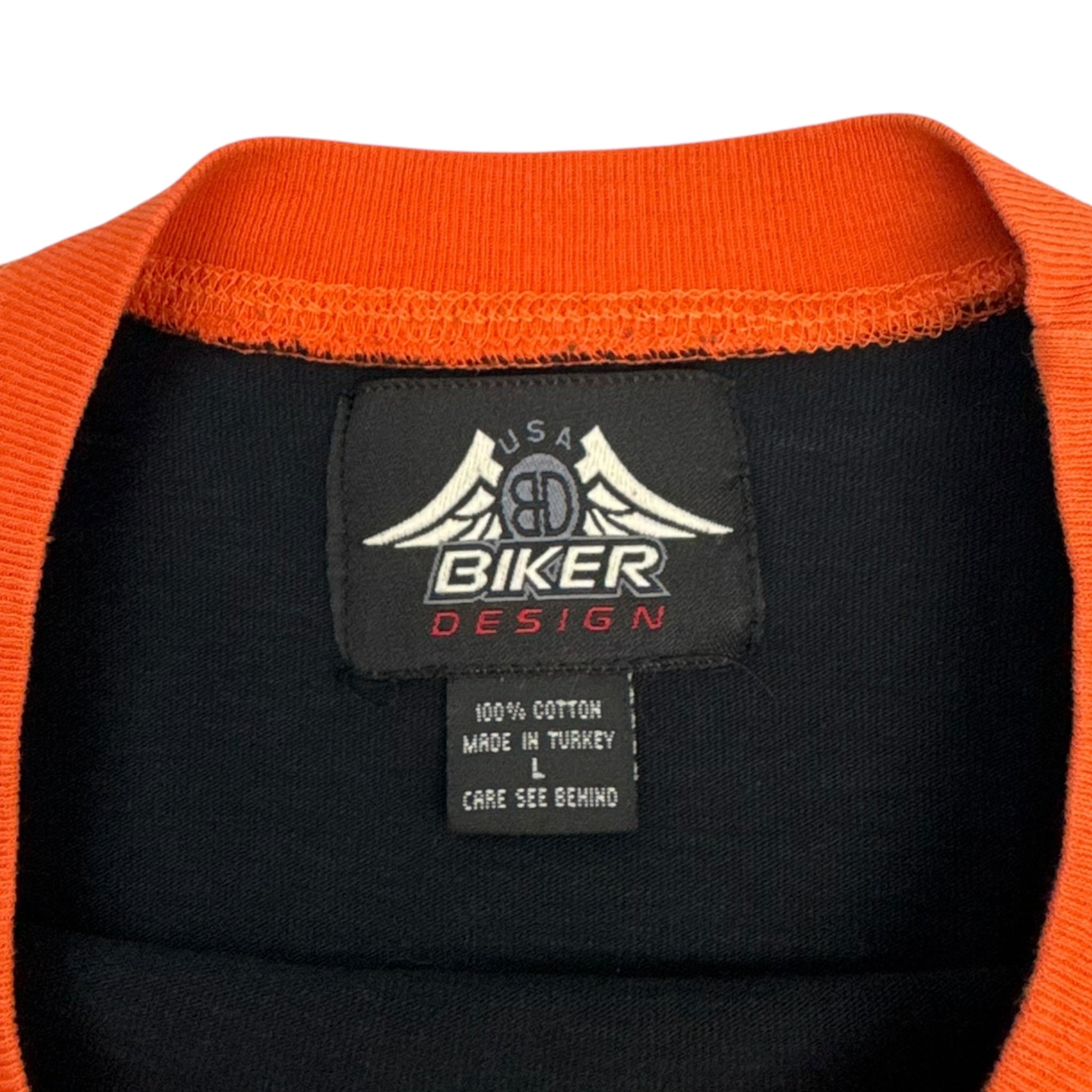 2008 Sturgis Skeleton Biker Thermal Sleeve Layered T-Shirt