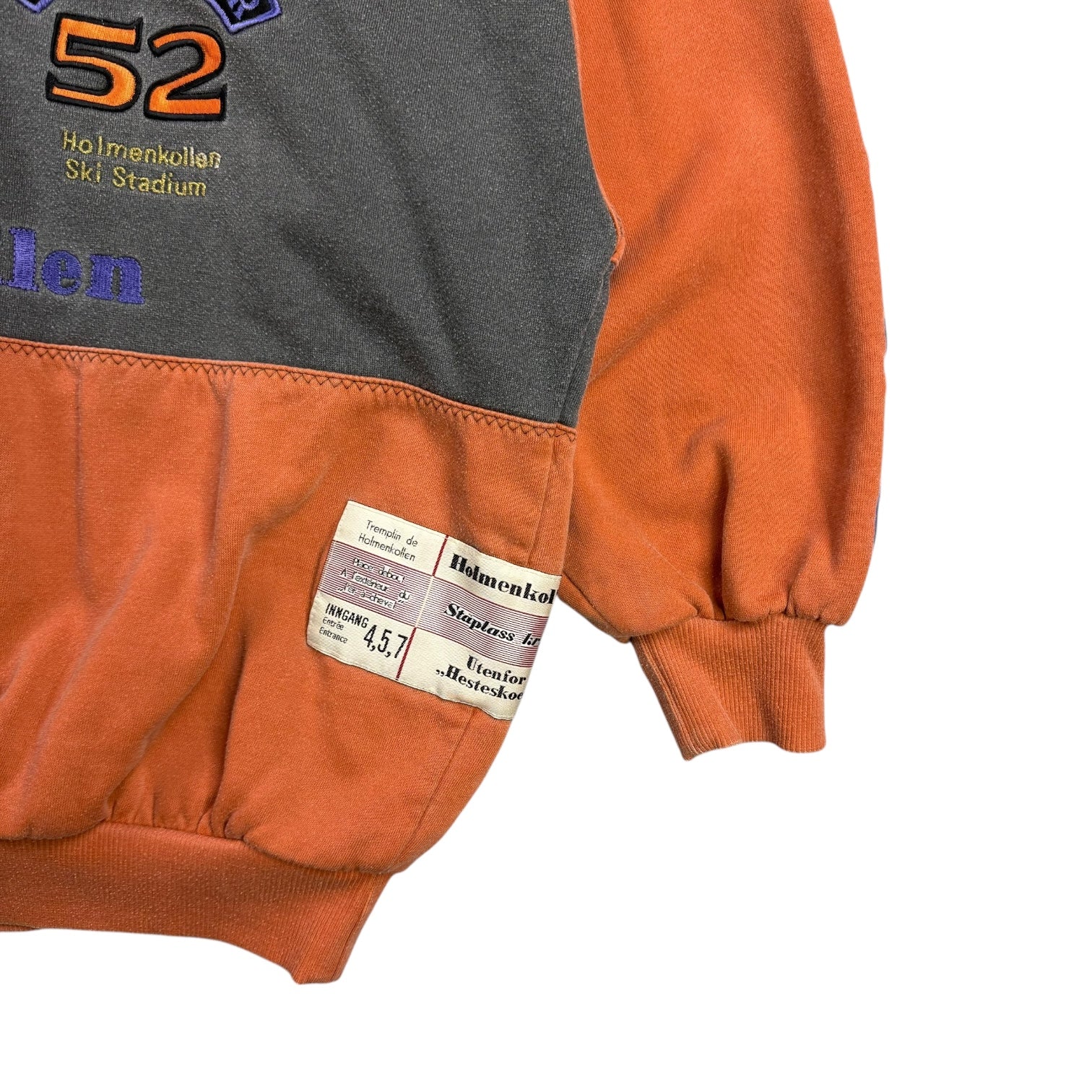 Vintage Adidas 1952 Oslo Olympic Winter Games Crewneck Sweater Peach