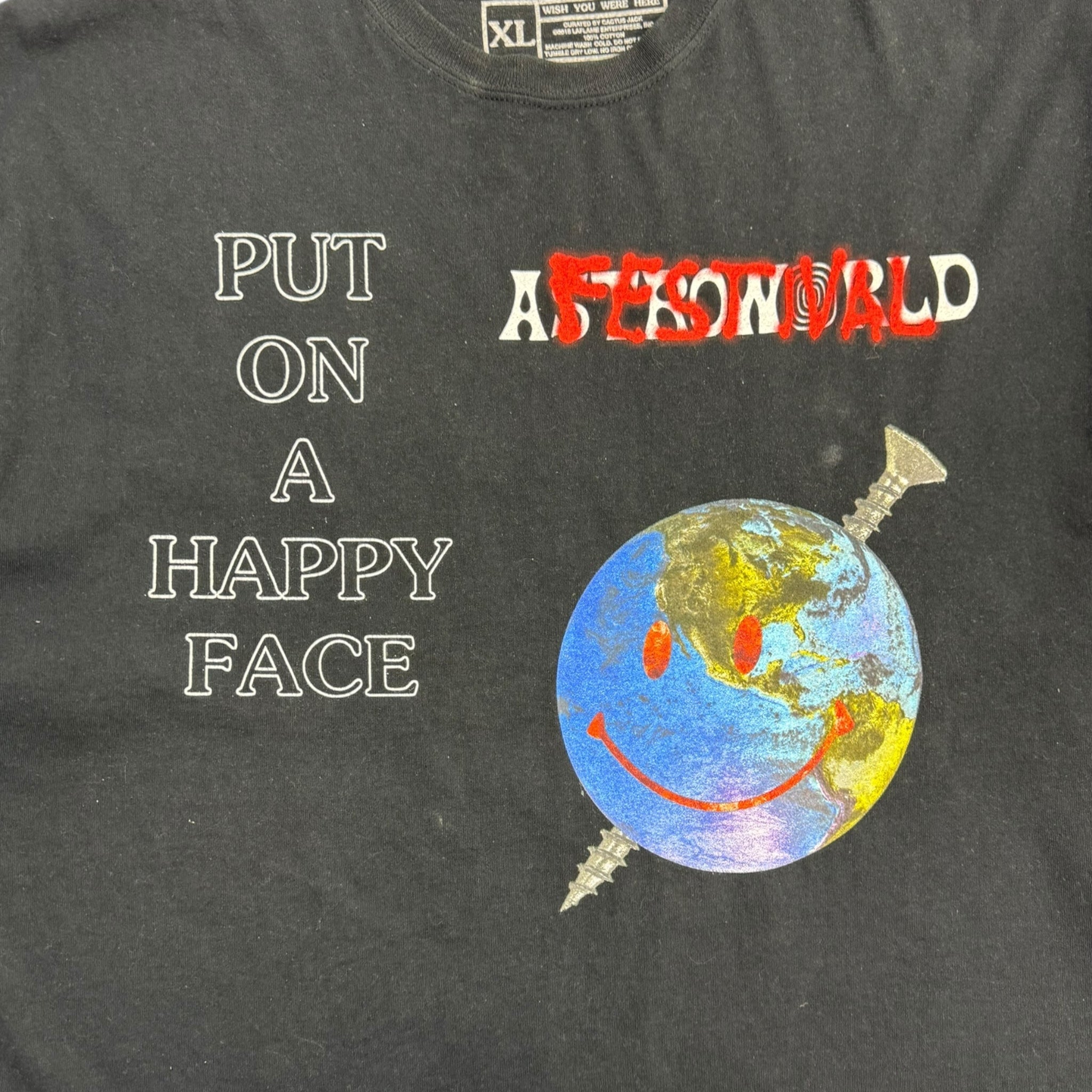 Travis Scott Astroworld Fest Happy Face T-Shirt