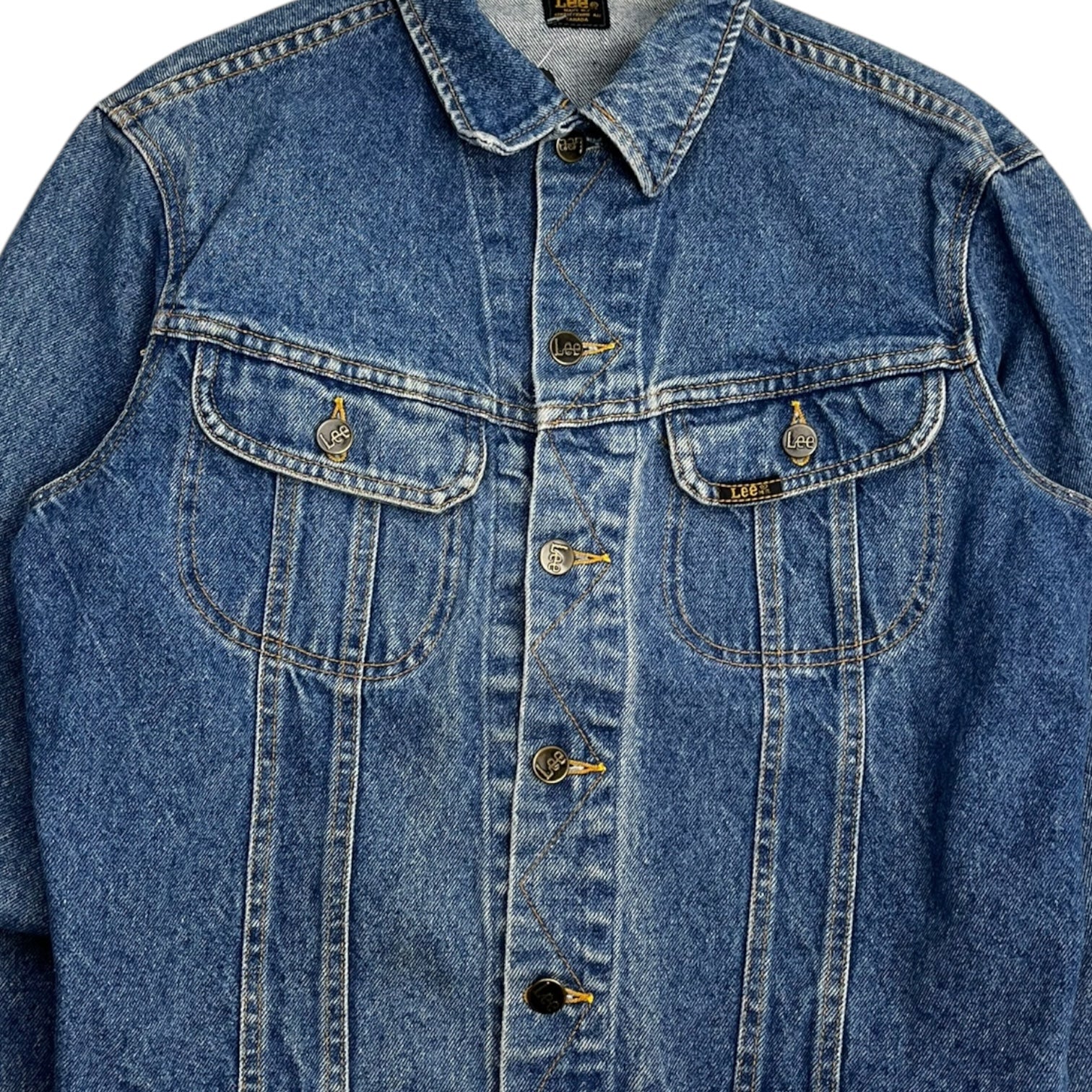 Vintage Lee Medium Wash Denim Jacket Canadian Made