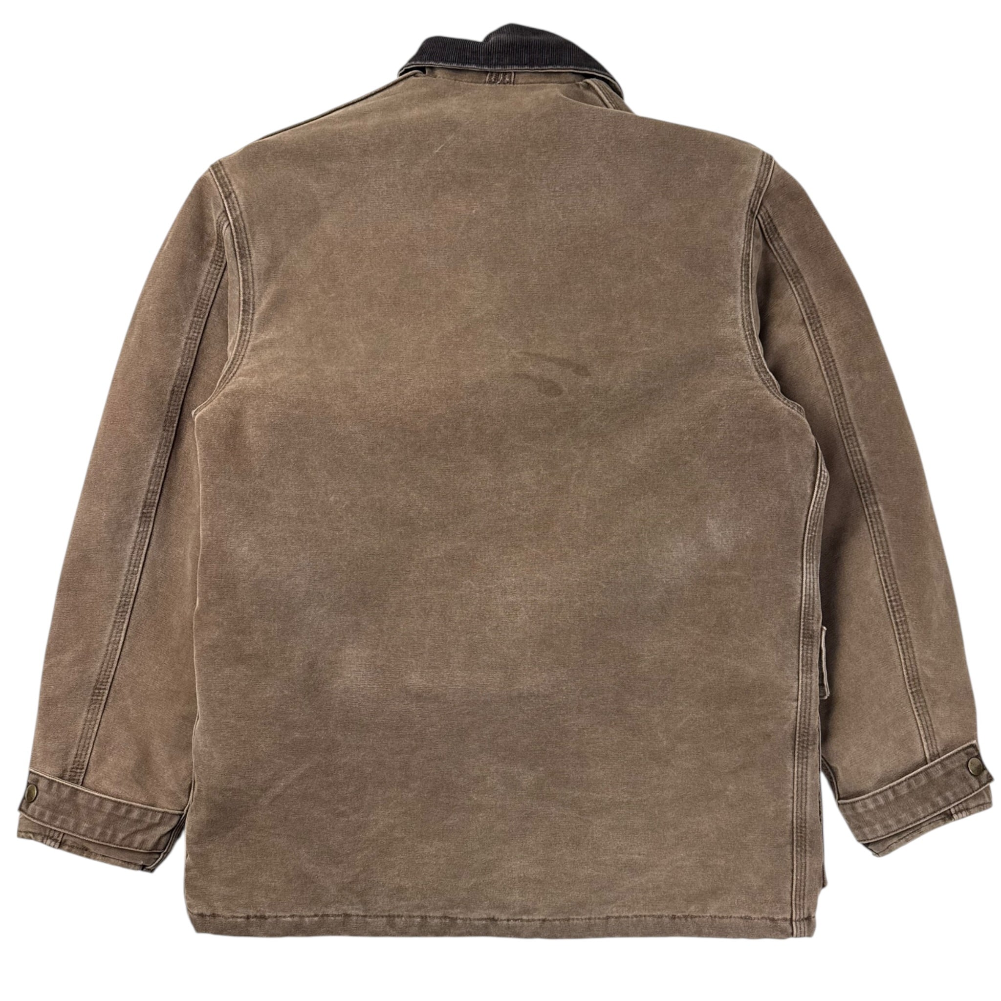 Vintage Carhartt Chore Barn Coat Blanket Lined Jacket Chocolate Brown