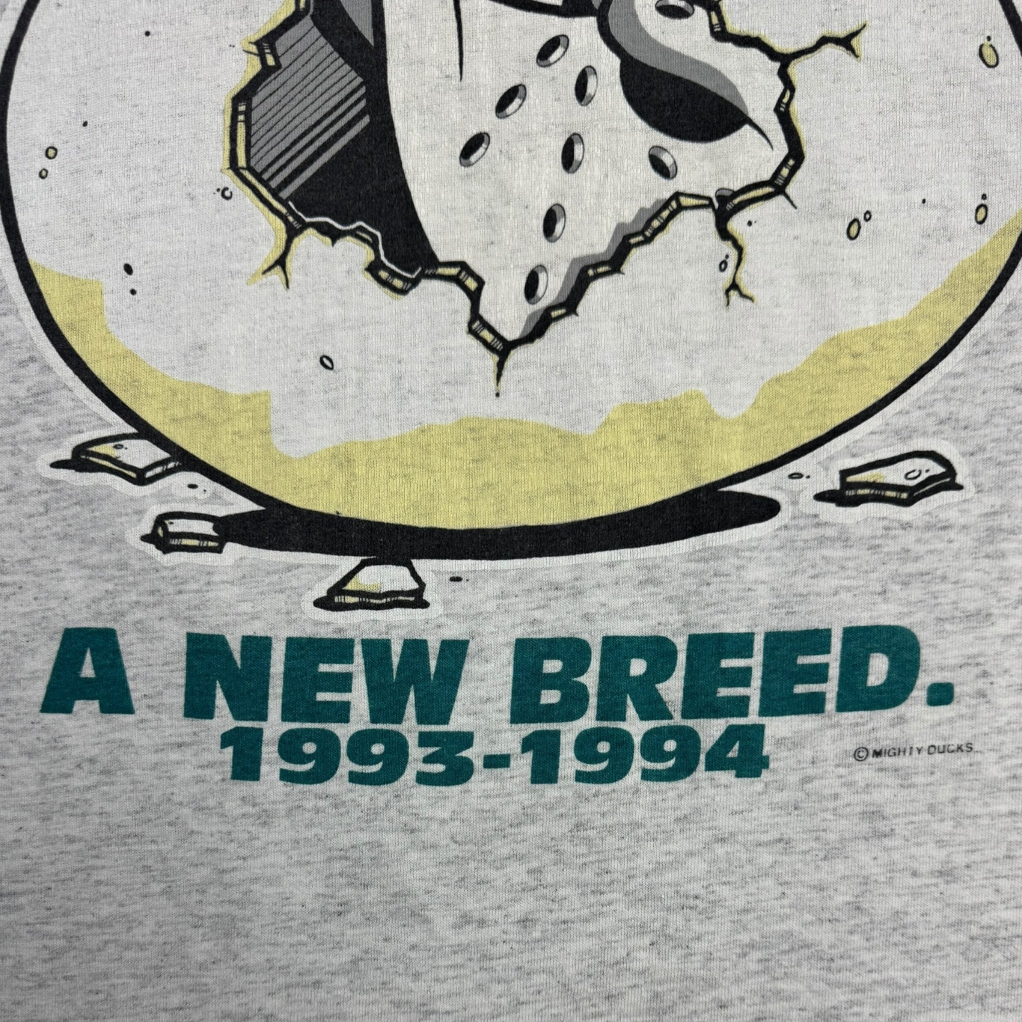 1993 The Might Ducks “A New Breed” NHL Team Promo T-Shirt