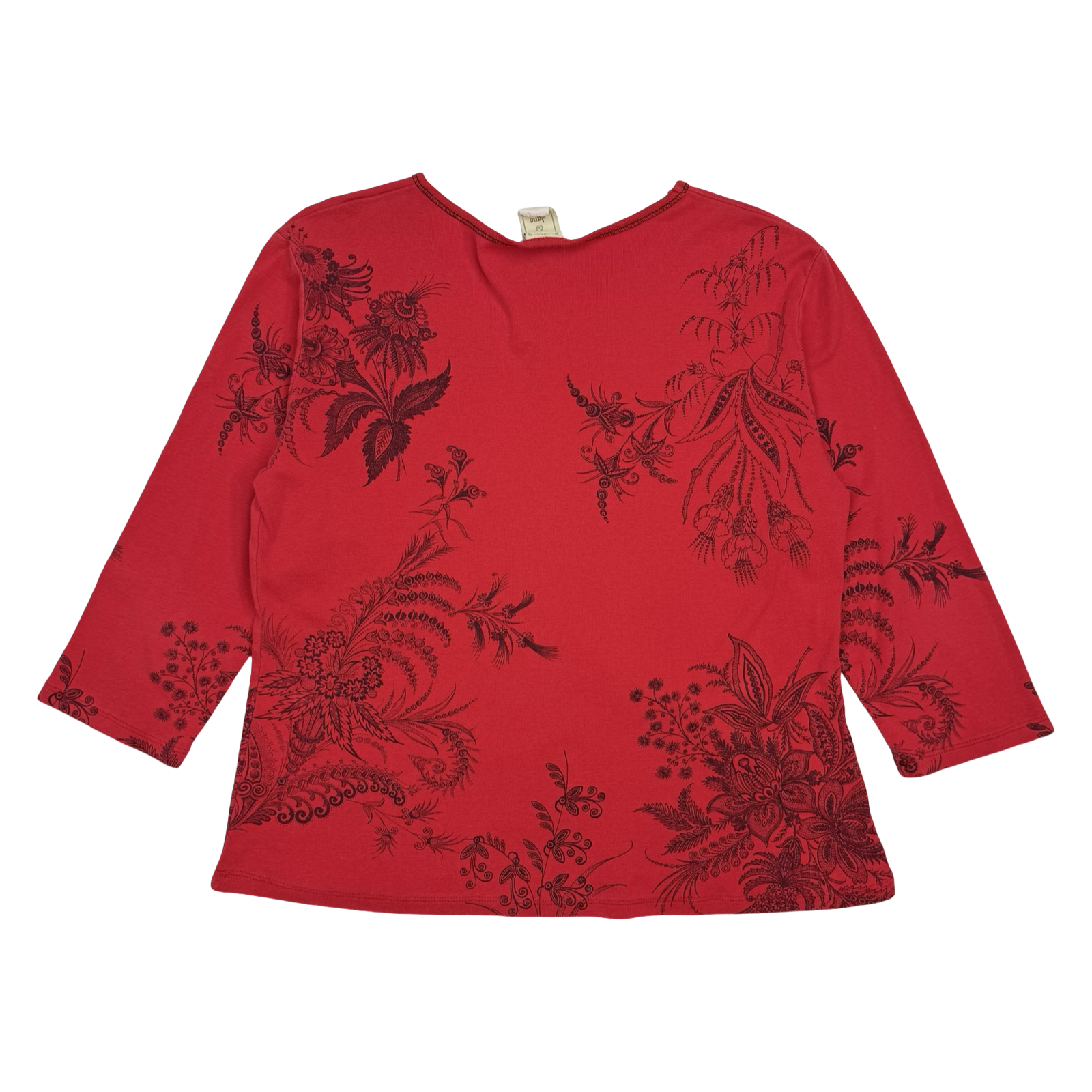 (W) Vintage Jess & Jane Floral Shirt Red