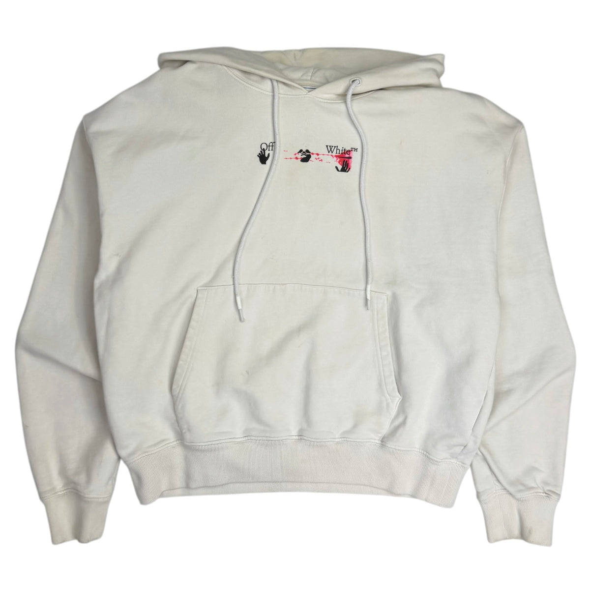 Off-White Acrylic Arrow Over Hoodie White