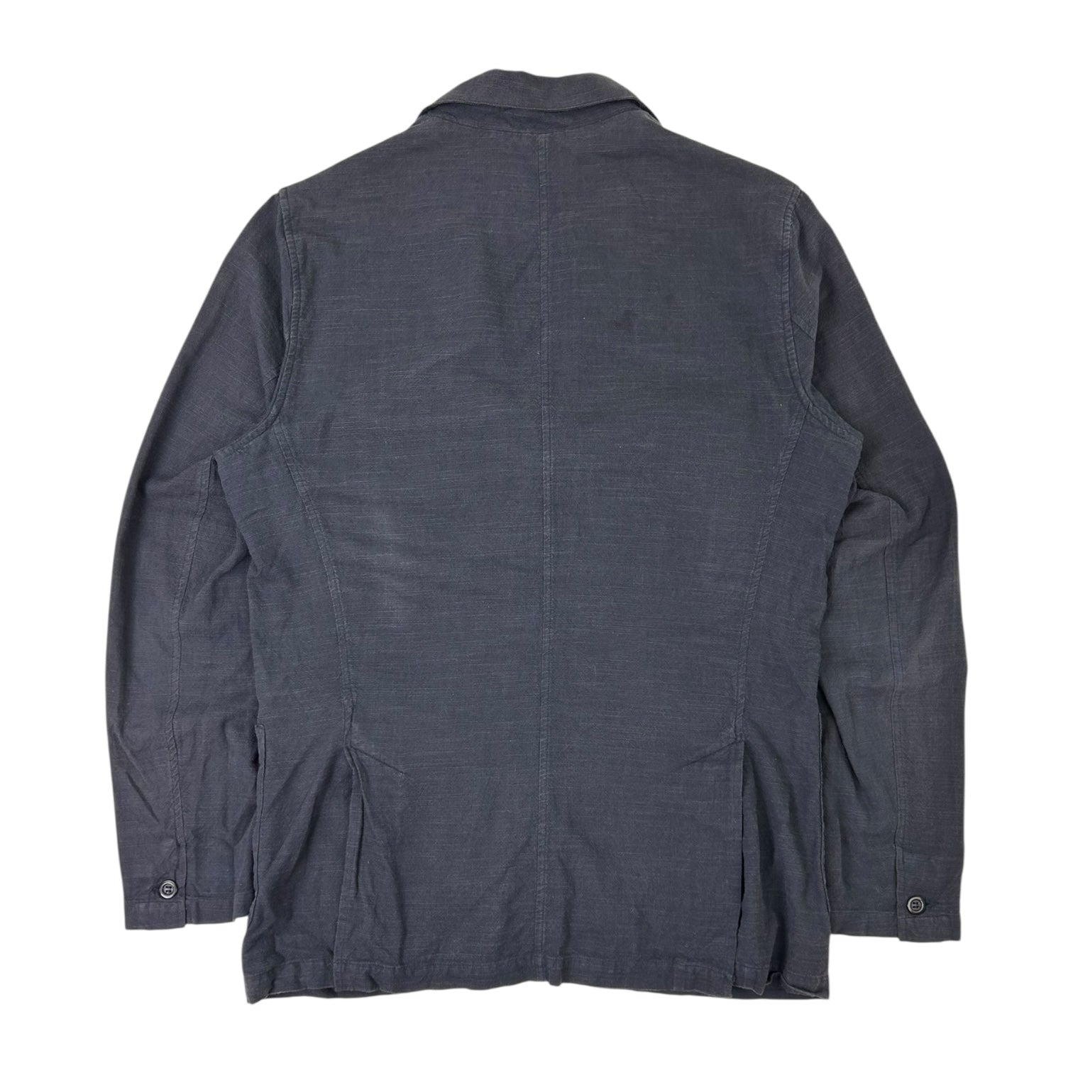 Our Legacy Midnight Flame Linen Blend Blazer Dark Grey