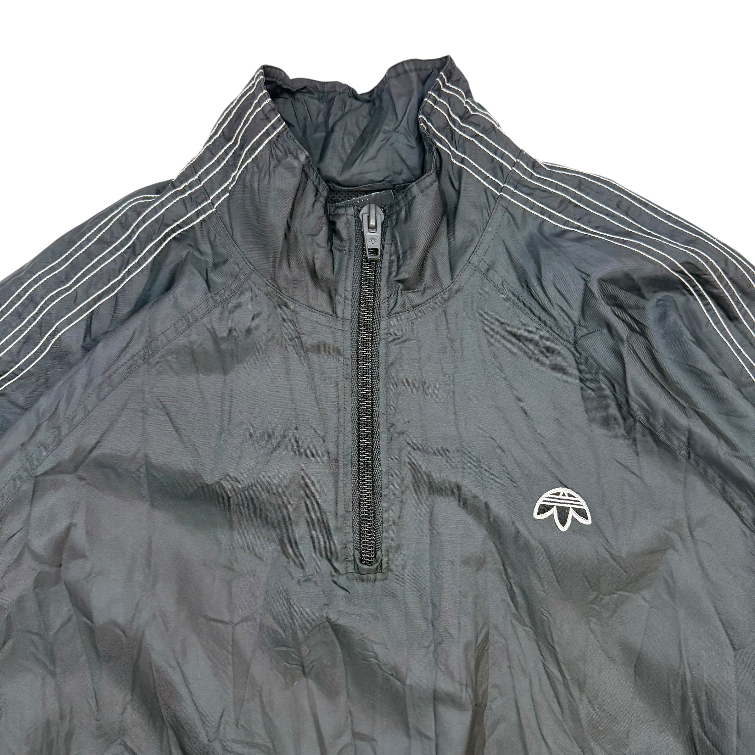 Adidas Originals By Alexander Wang Quarter Zip Windbreaker Black
