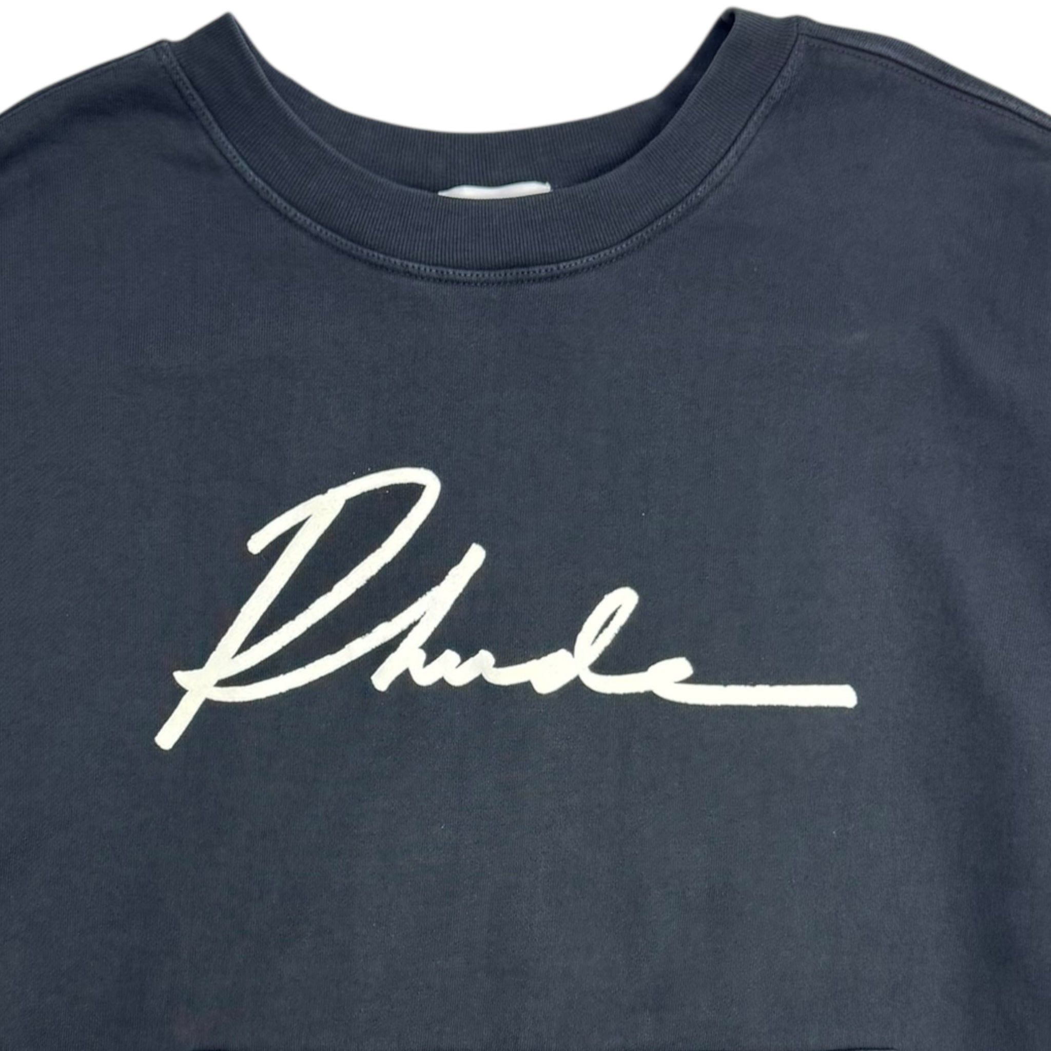 Rhude Script Sweatshirt Black
