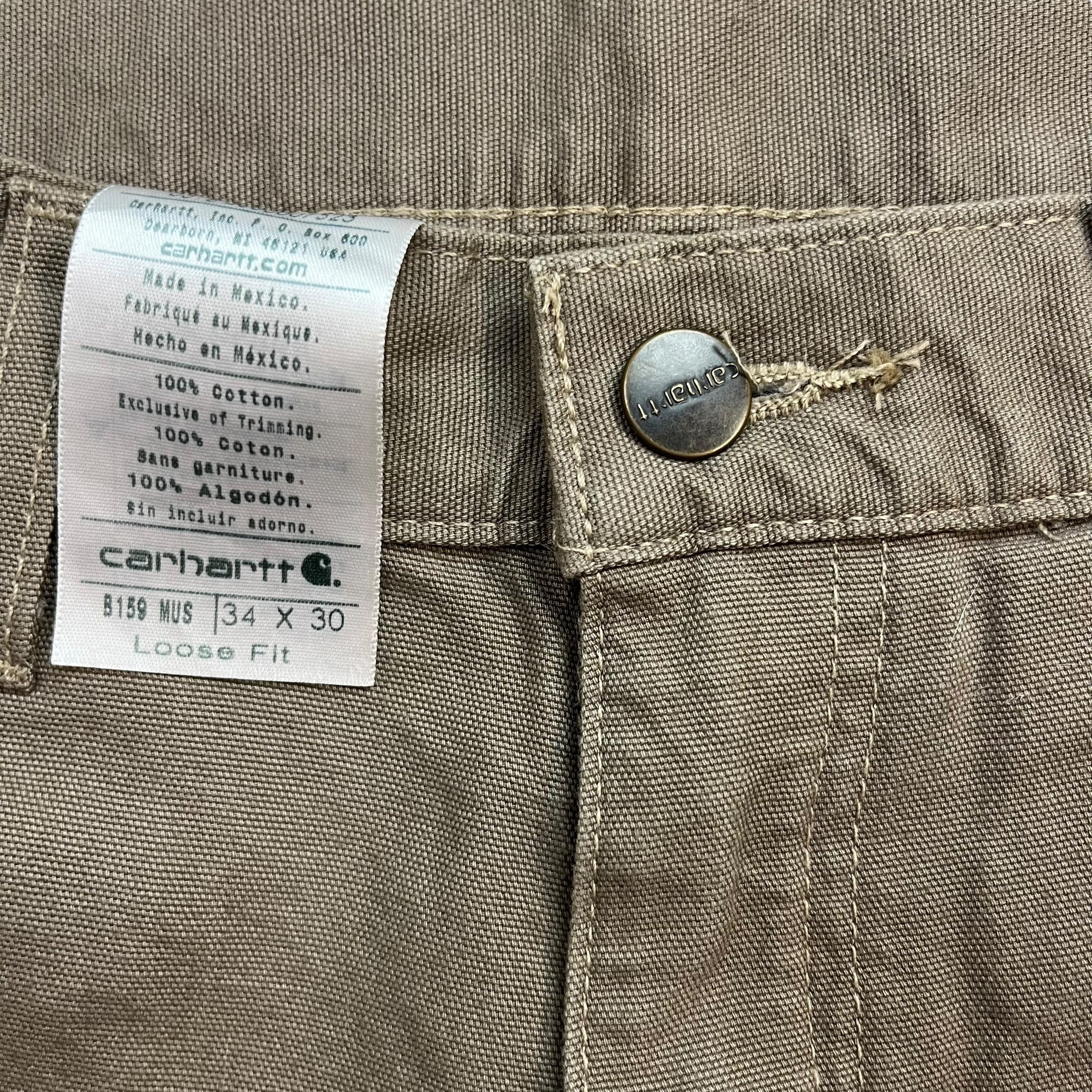 Vintage Carhartt Dungaree Pants Light Brown