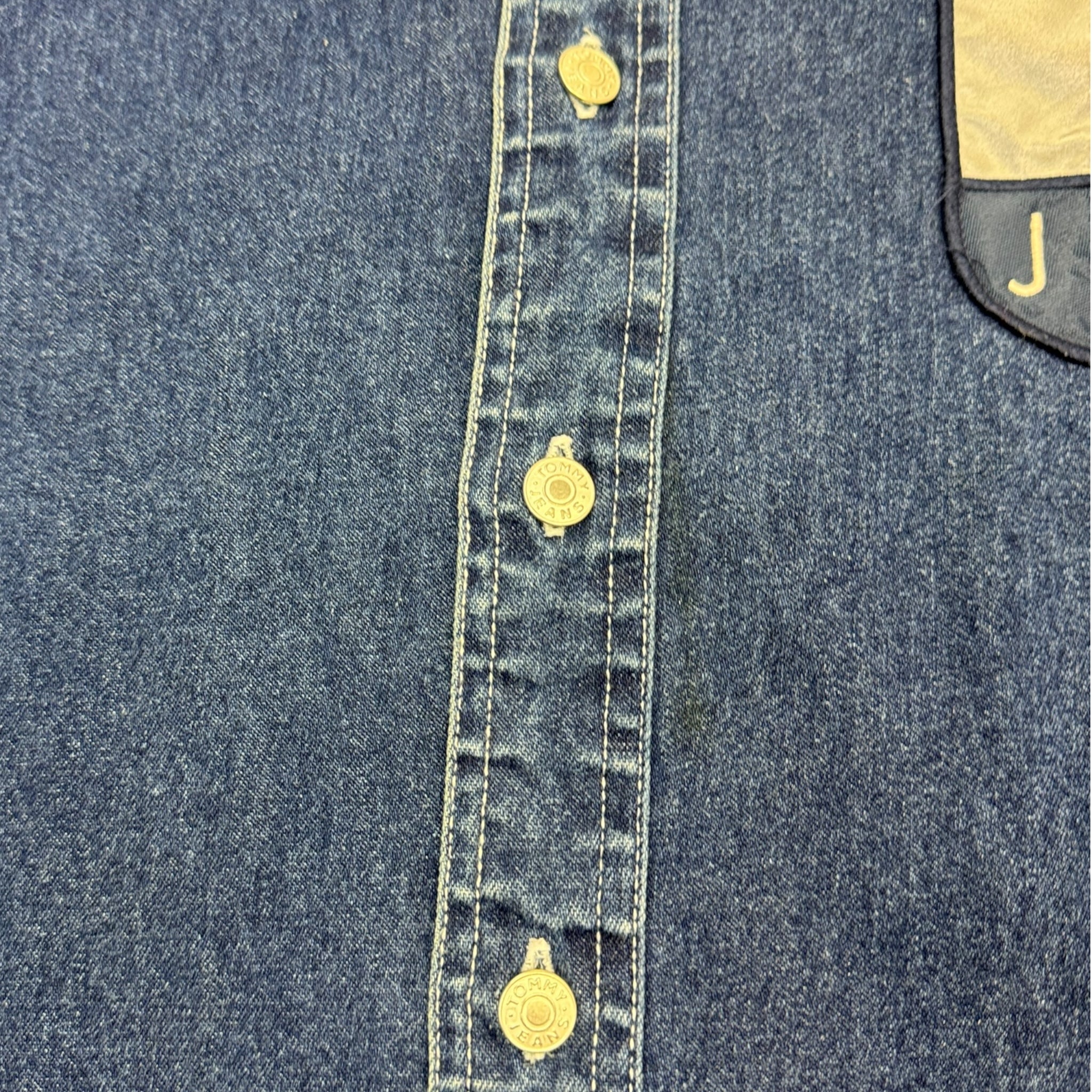 Vintage Tommy Hilfiger Jeans Denim Flag Shirt