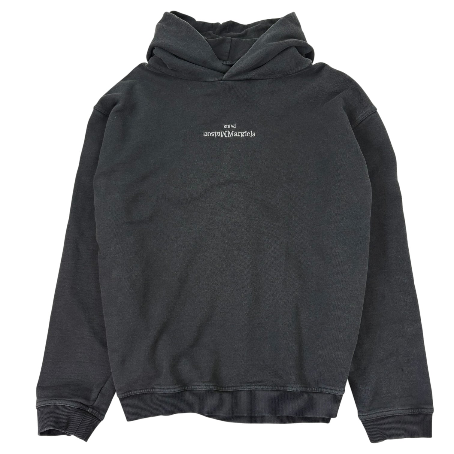 Maison Margiela Reversed Logo Hoodie Black