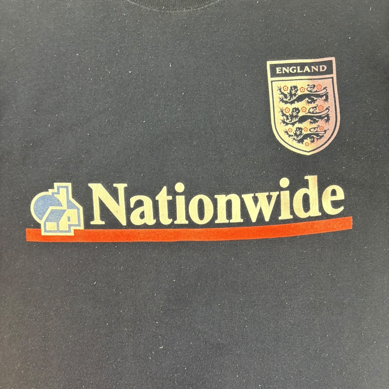 Vintage England “Nationwide” Soccer T-Shirt Navy