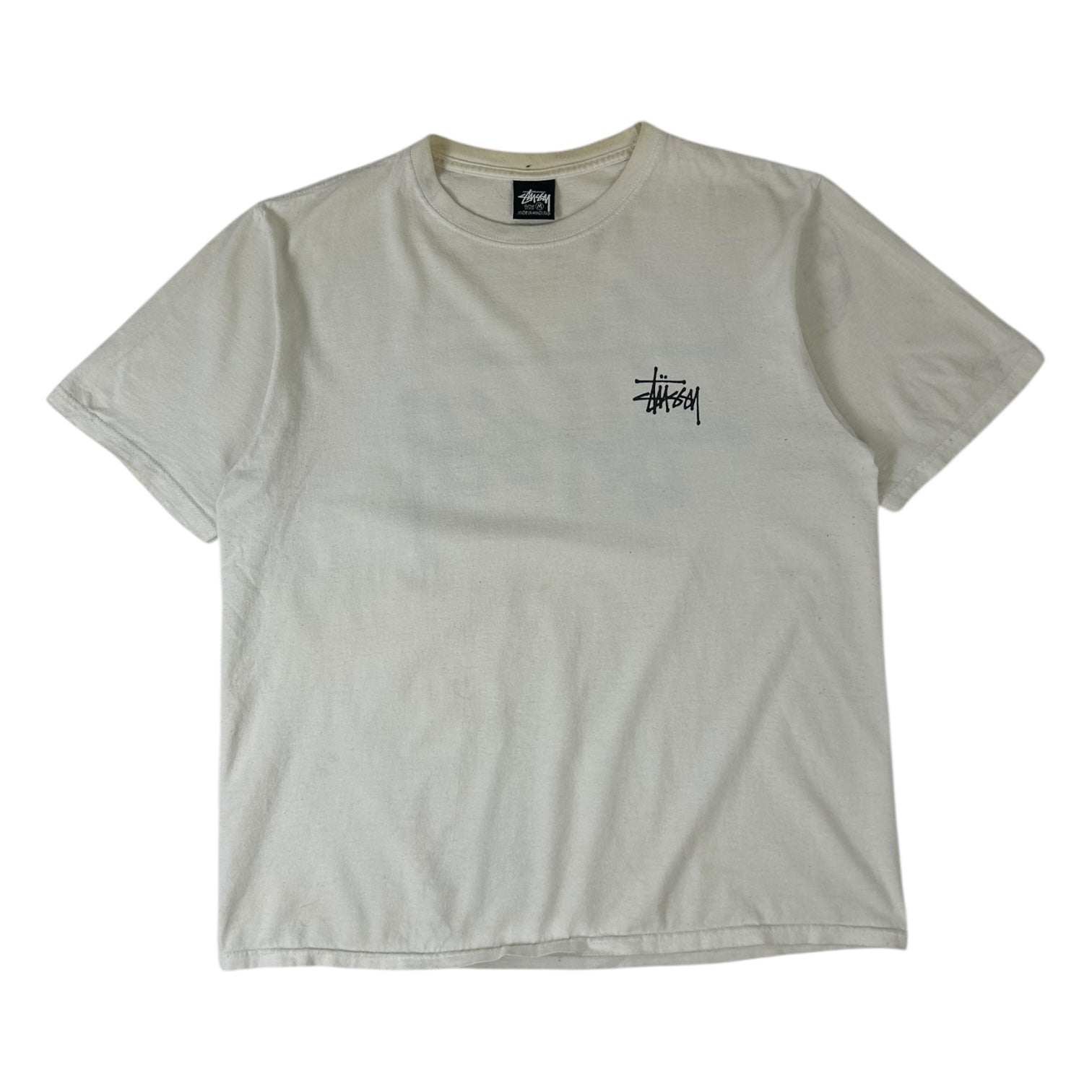 Stussy Stock Basic Logo T-Shirt White