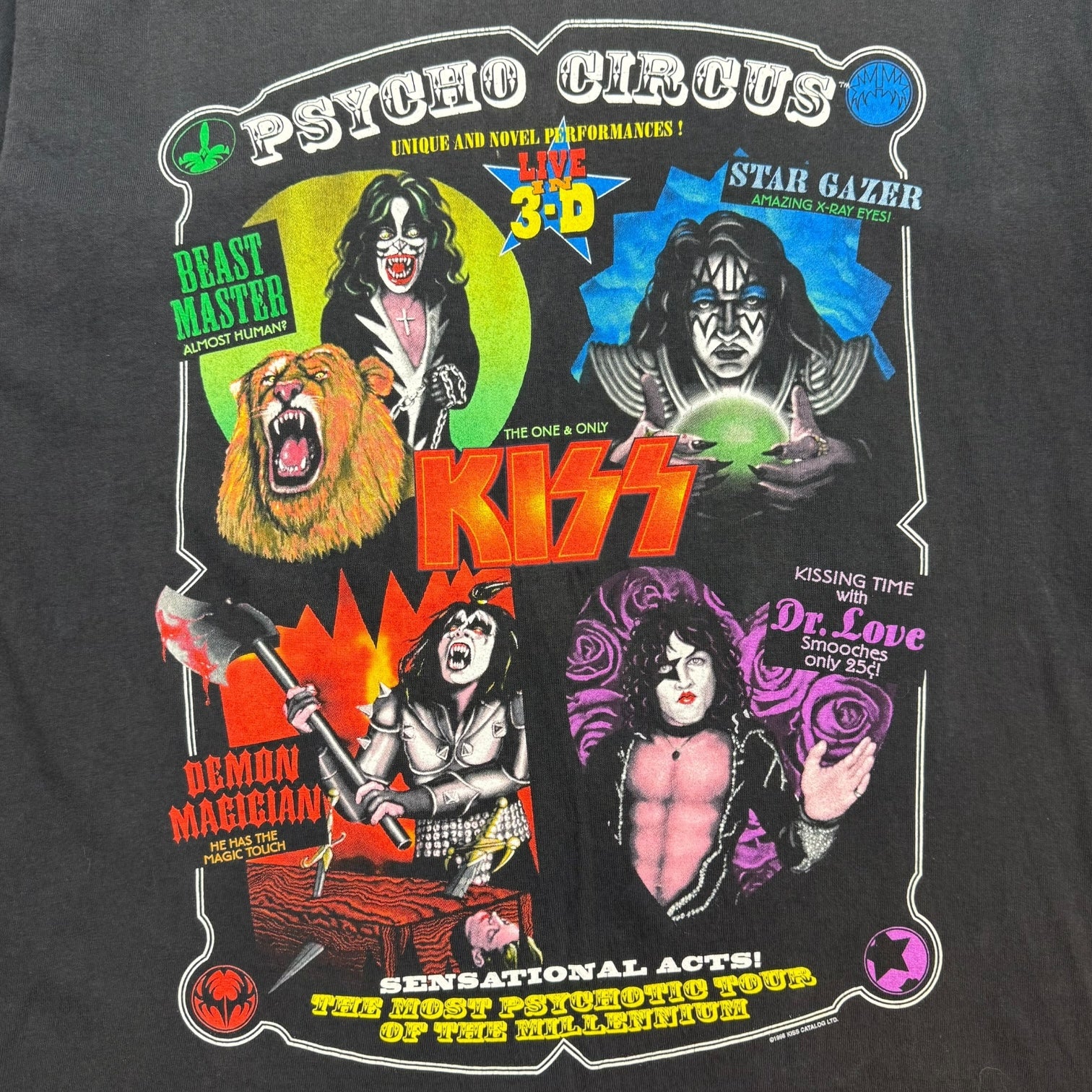 1998 Kiss Psycho Circus Tee Black