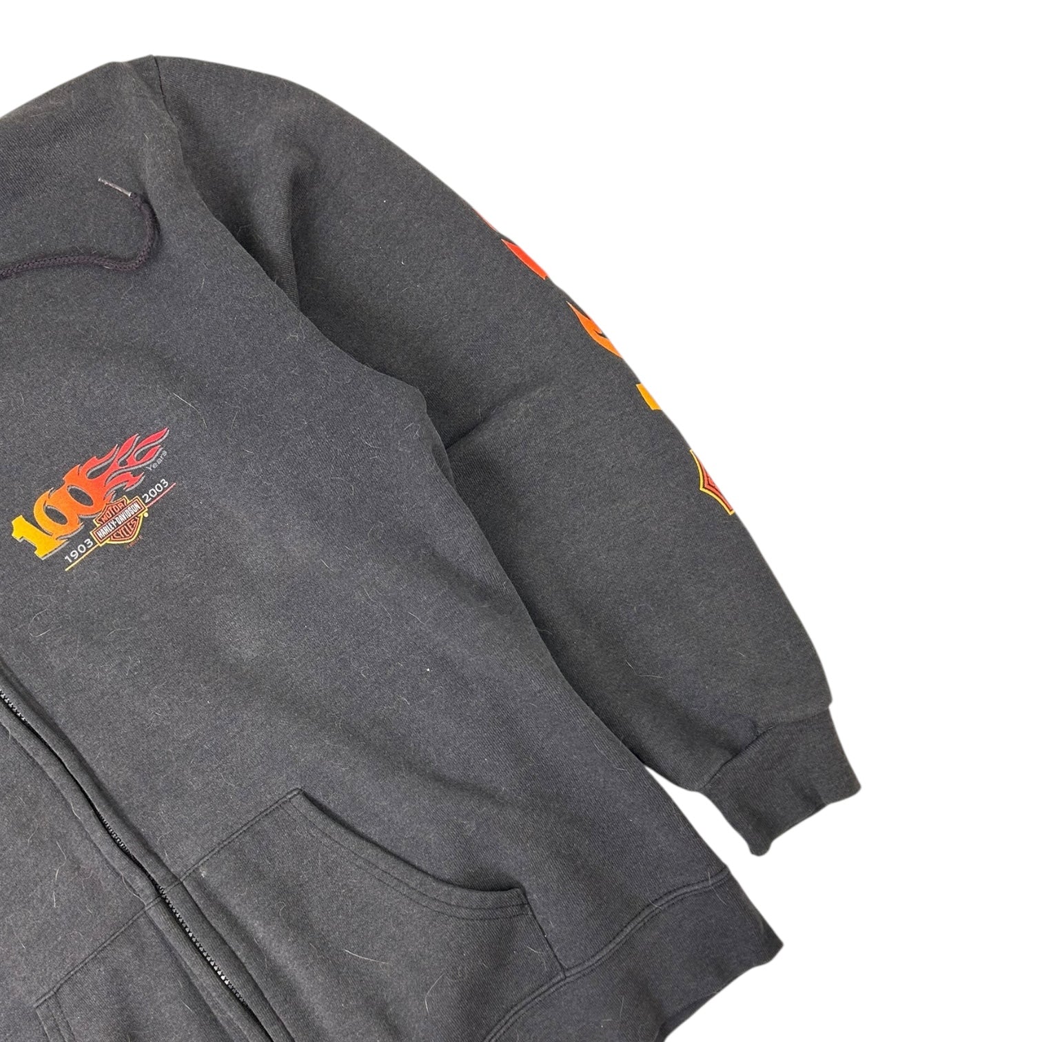 2003 Harley Davidson Northern Utah Zip Up Hoodie Black