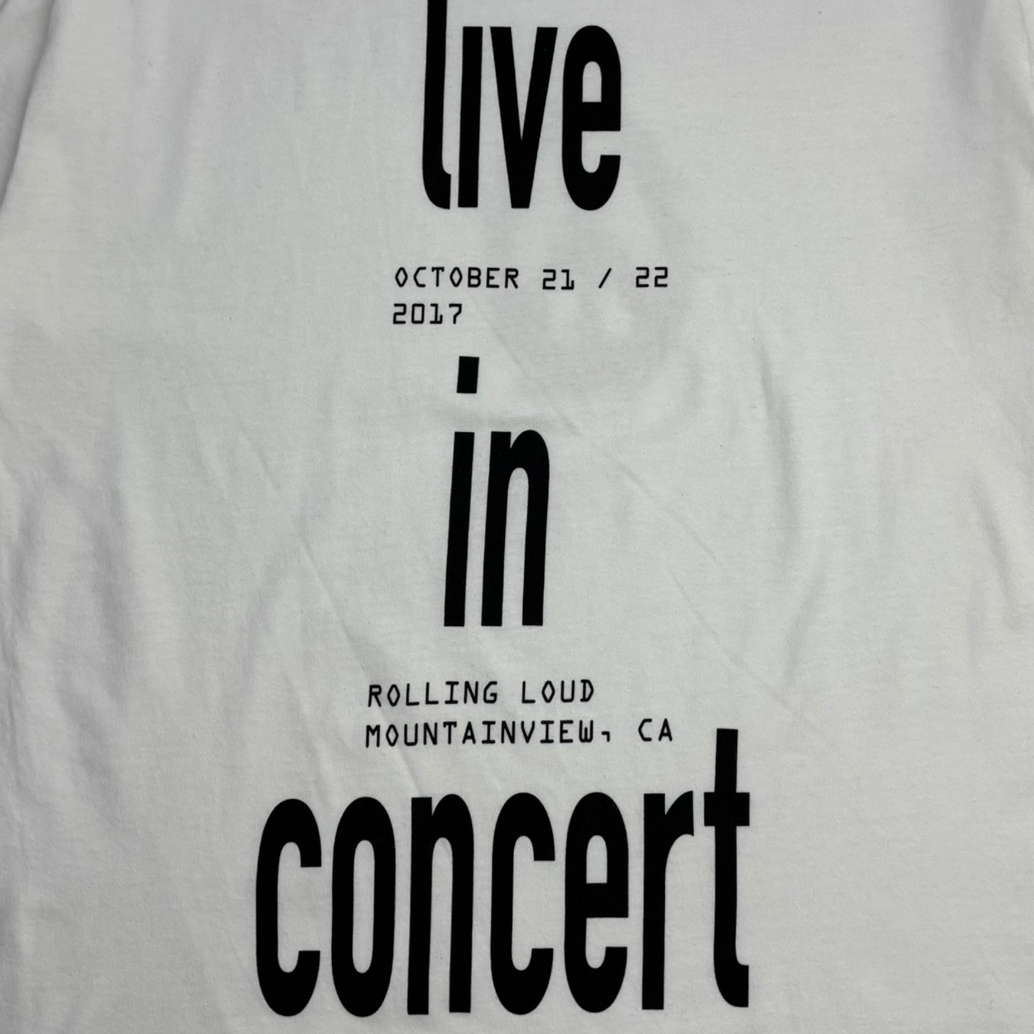 2017 Travis Scott x Rolling Loud California T-Shirt White
