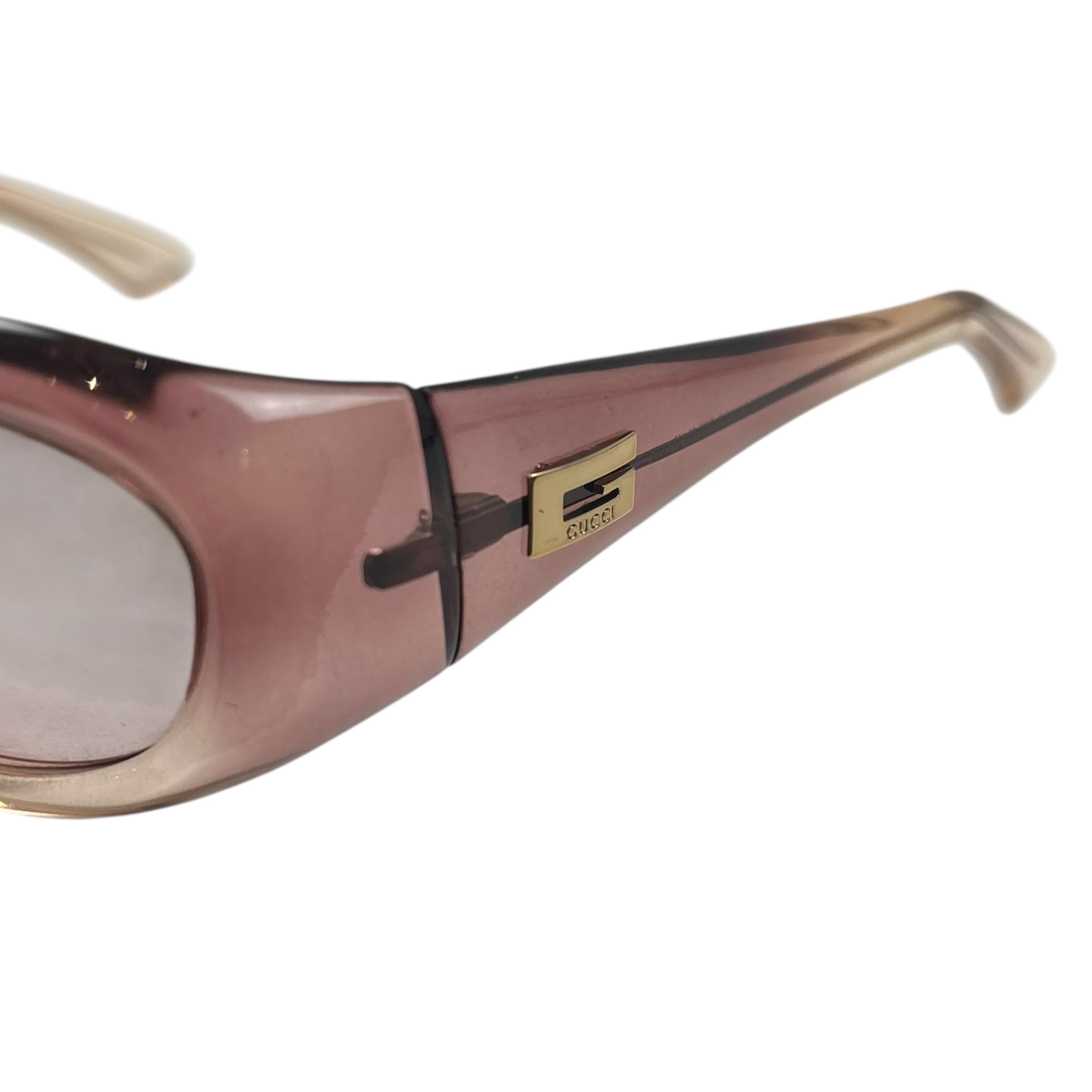Gucci Translucent Pink Gradient GG 2432/S Tinted Sunglasses
