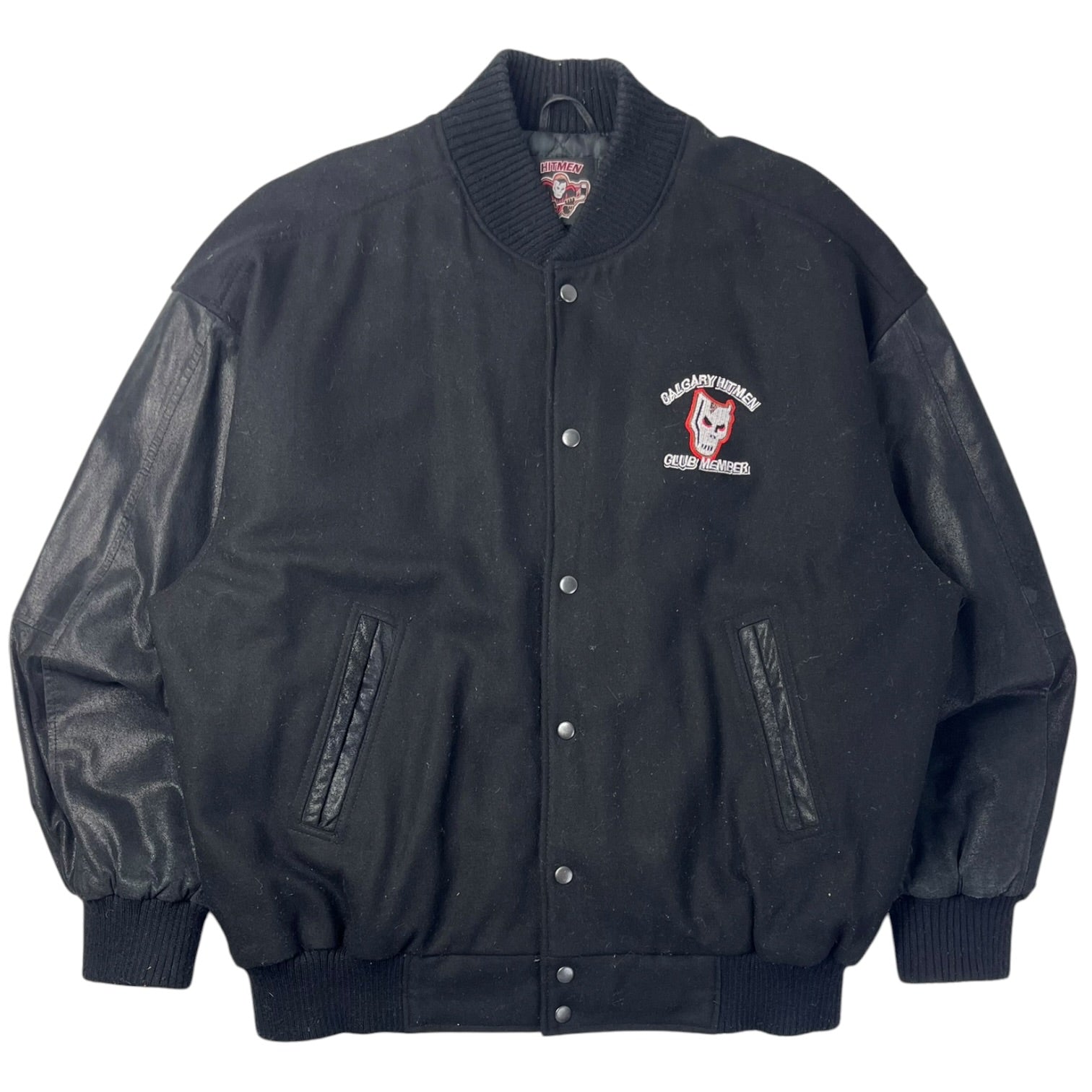 Vintage Calgary Hitman Club Member Varsity Jacket