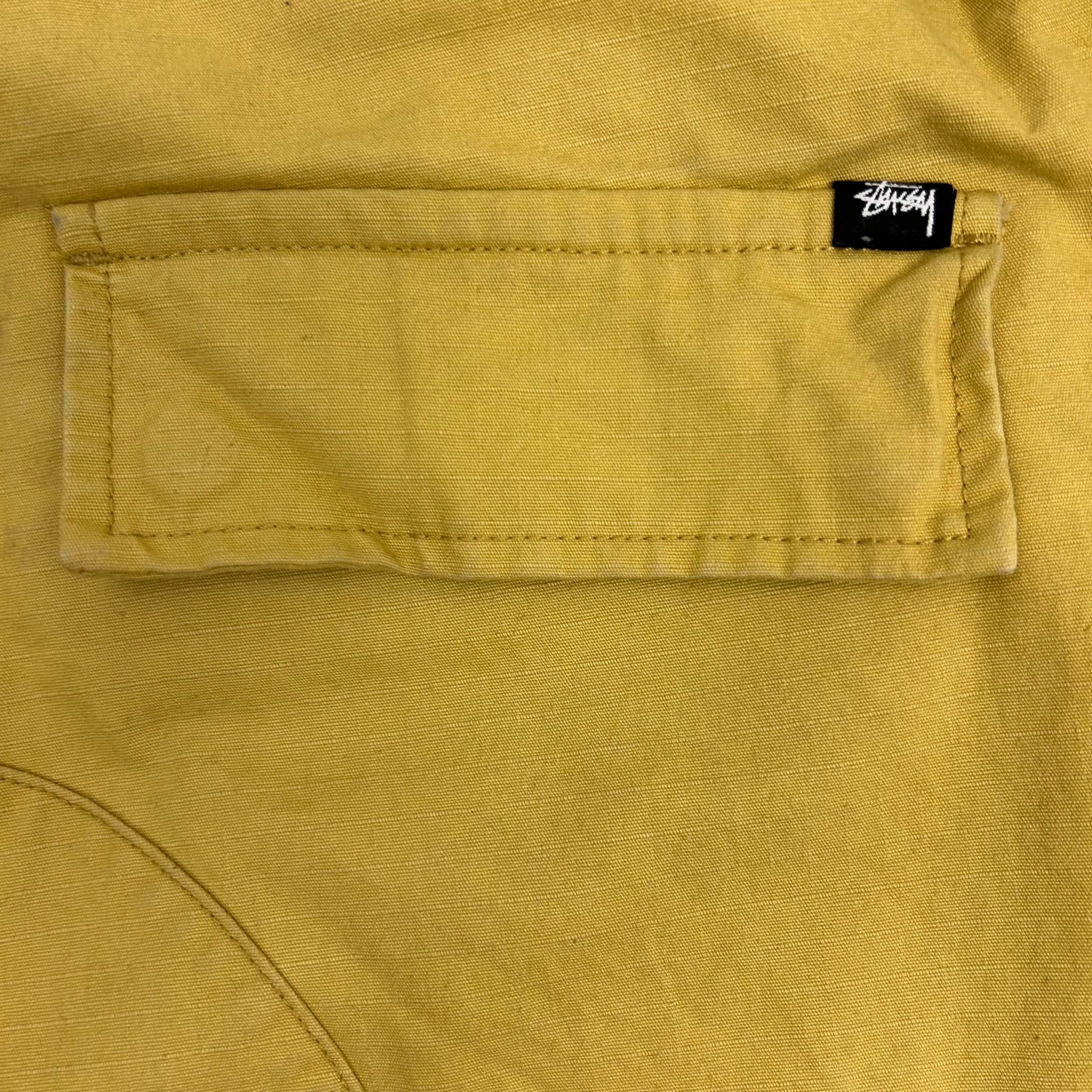 Stussy Wide Leg Cargo Pants Canary