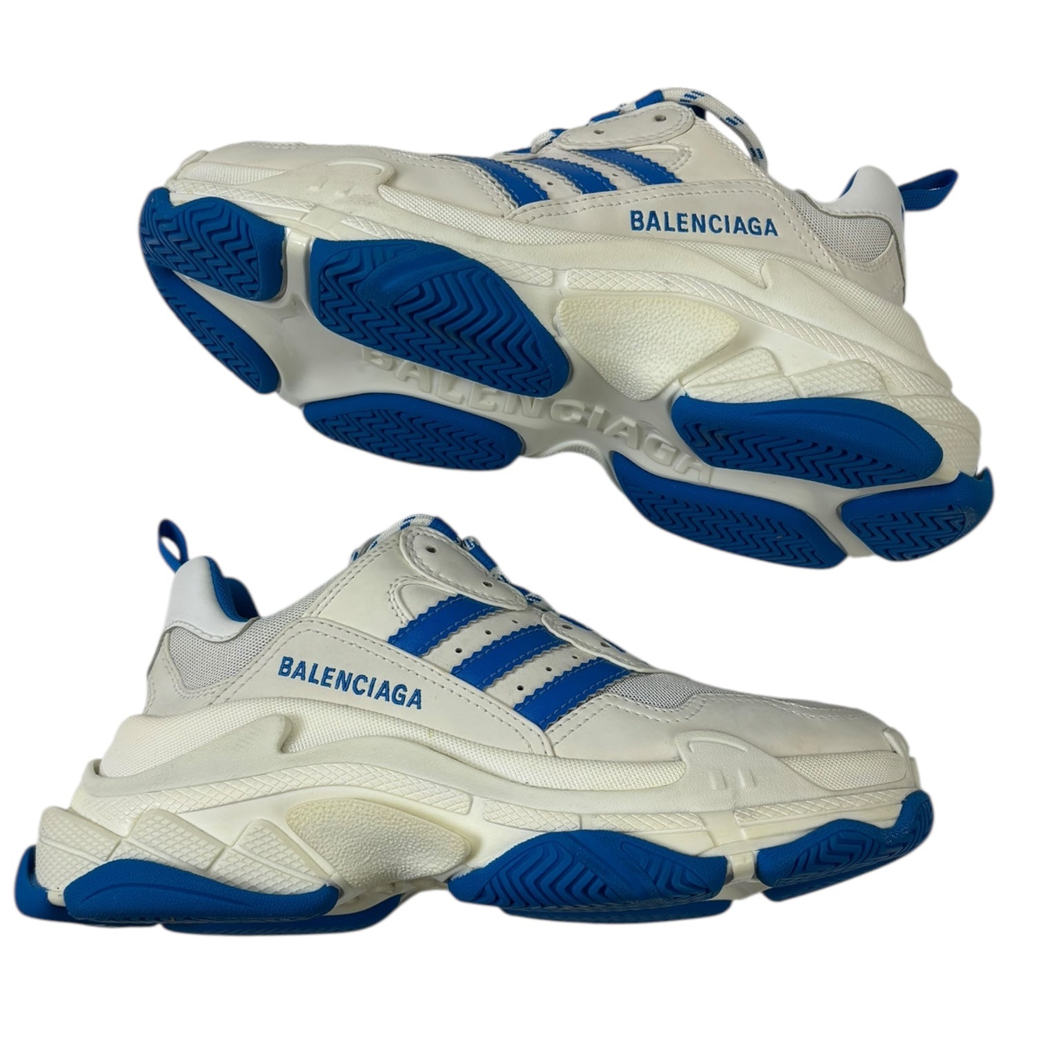Balenciaga x Adidas Triple S White Blue (Women’s) (Used)