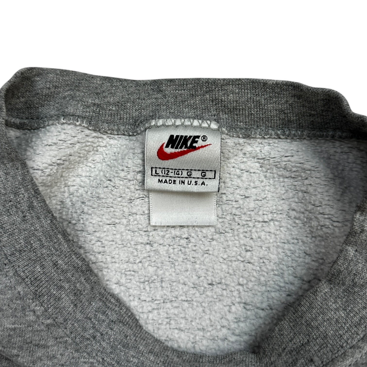 Vintage Nike Spellout Crewneck Grey/Navy