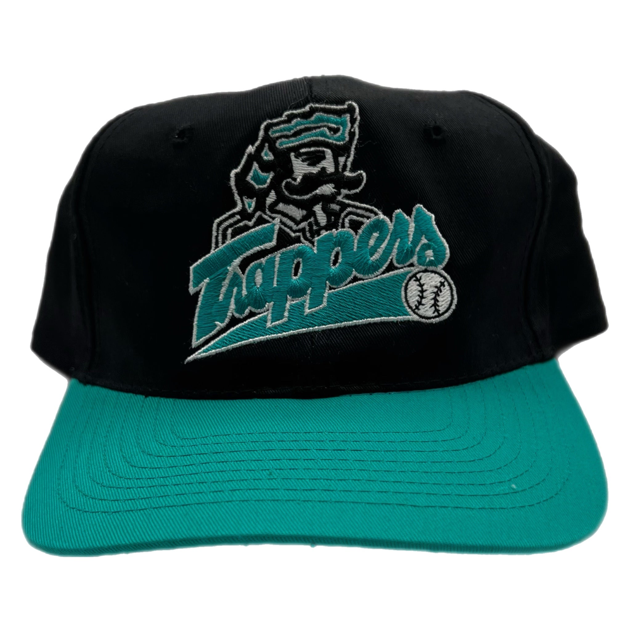 Vintage Edmonton Trappers Hat Teal/Black
