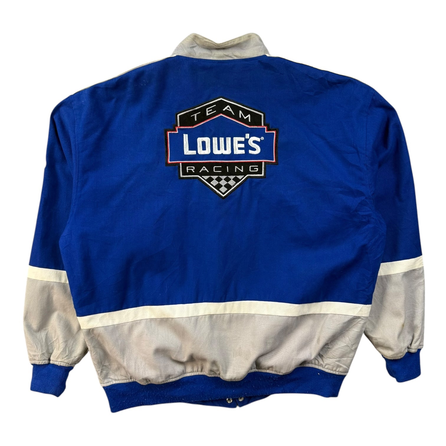 Vintage NASCAR Jimmy Johnson Racing Jacket Blue